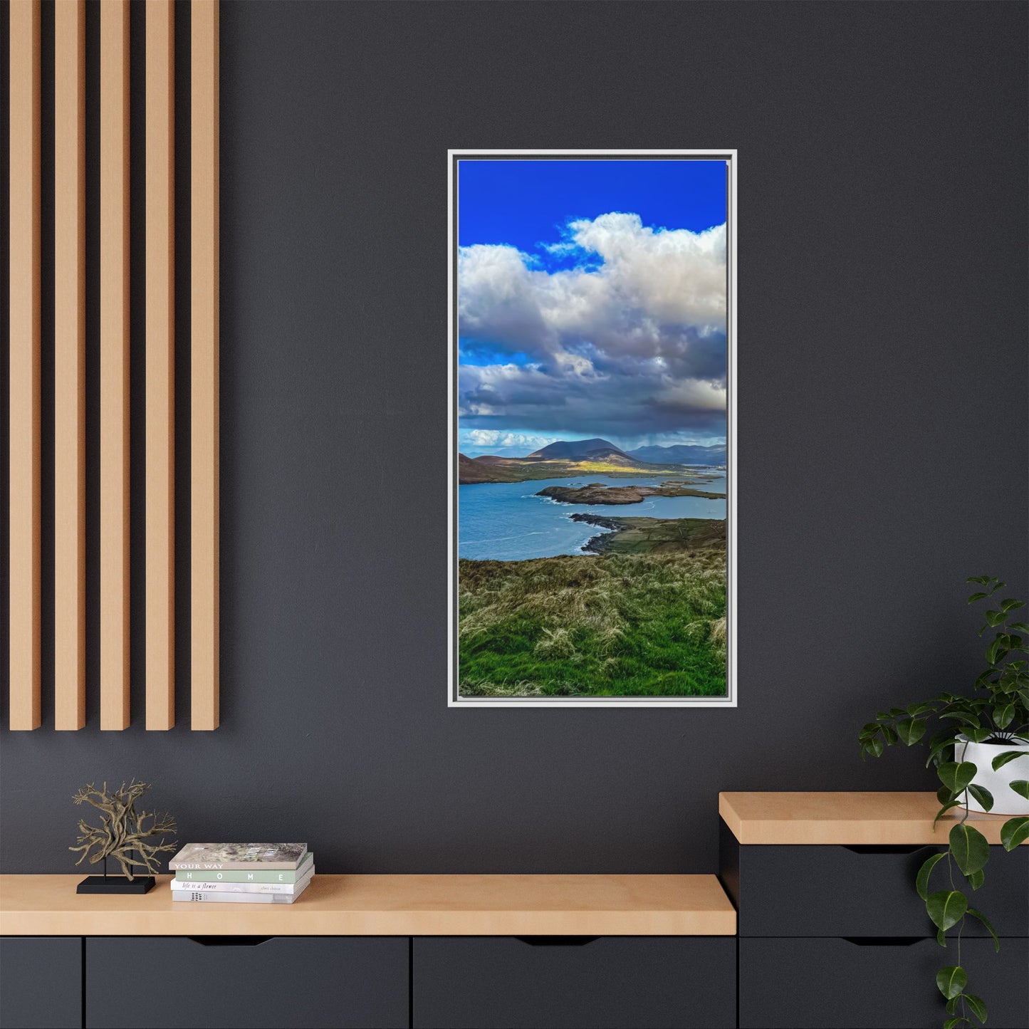Unknown Mountain Matte Canvas, Framed (Multi-color)