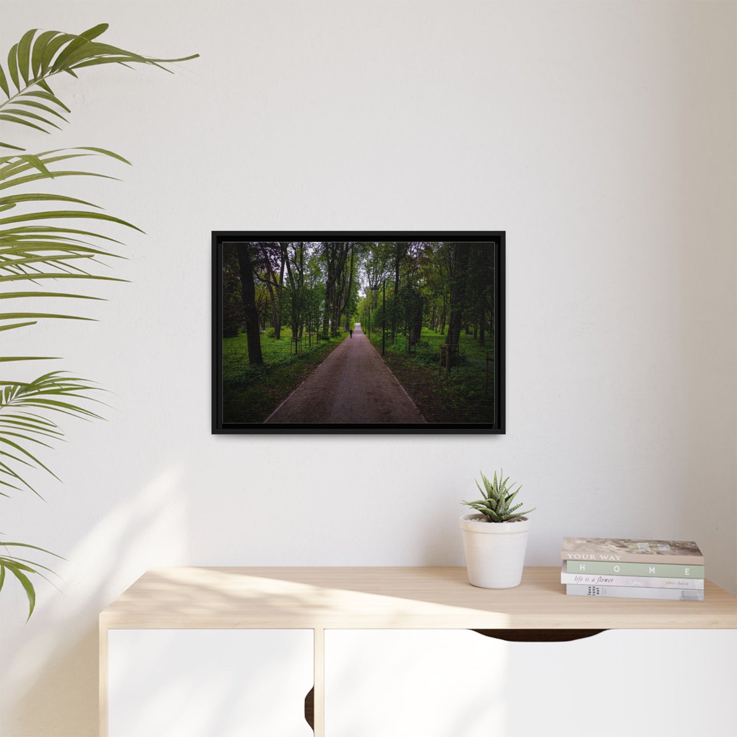 Zagares Park Matte Canvas, Framed (Multi-color)