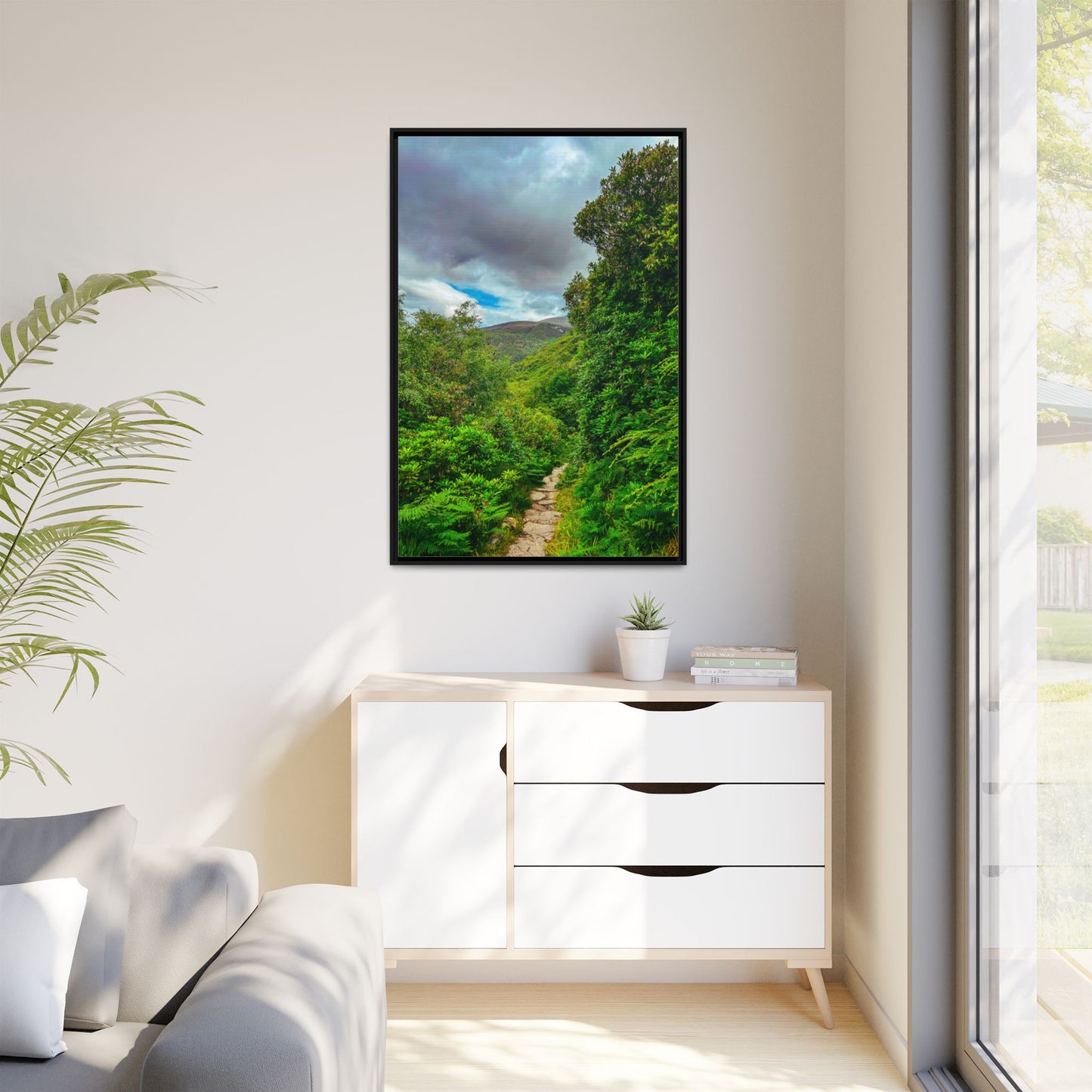 Torc Trail Matte Canvas, Framed (Multi-color)