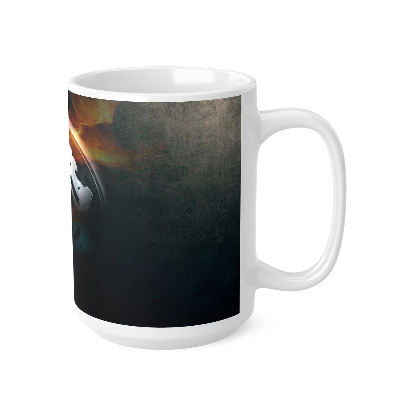 Mystical Fire Lion Ceramic Coffee Cup - 11oz & 15oz