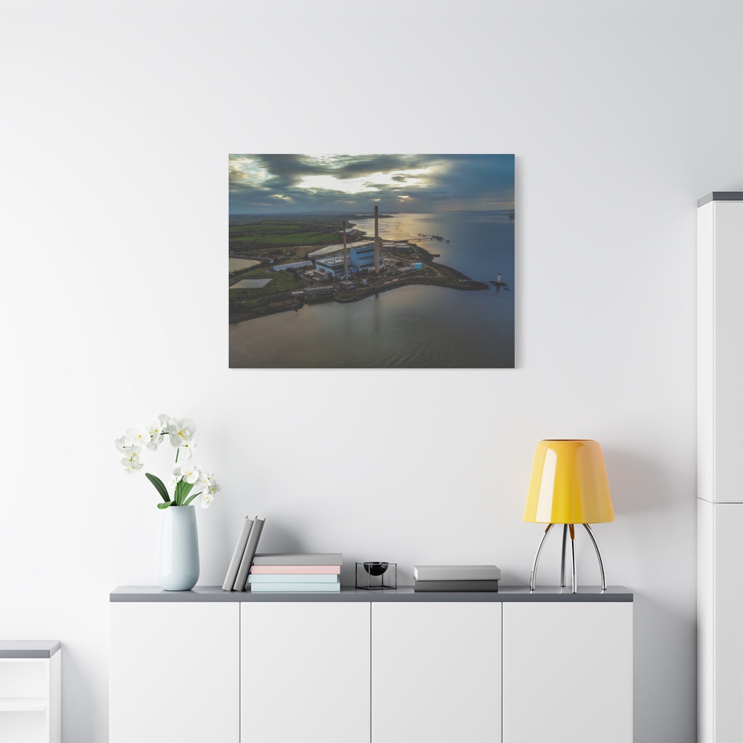 Tarbert Power Station Matte Canvas, Stretched, 1.25"