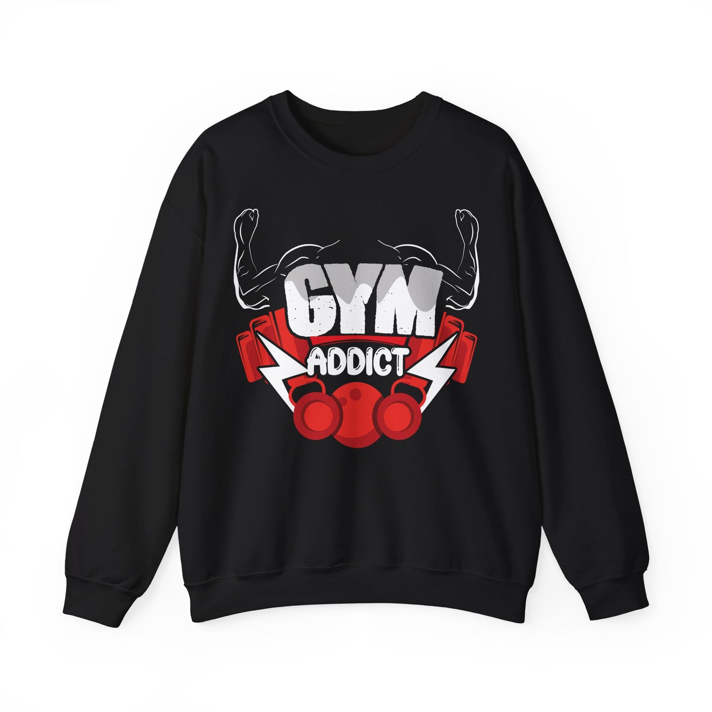 Gym Addict Crewneck Sweatshirt - Perfect Gift for Fitness Enthusiasts
