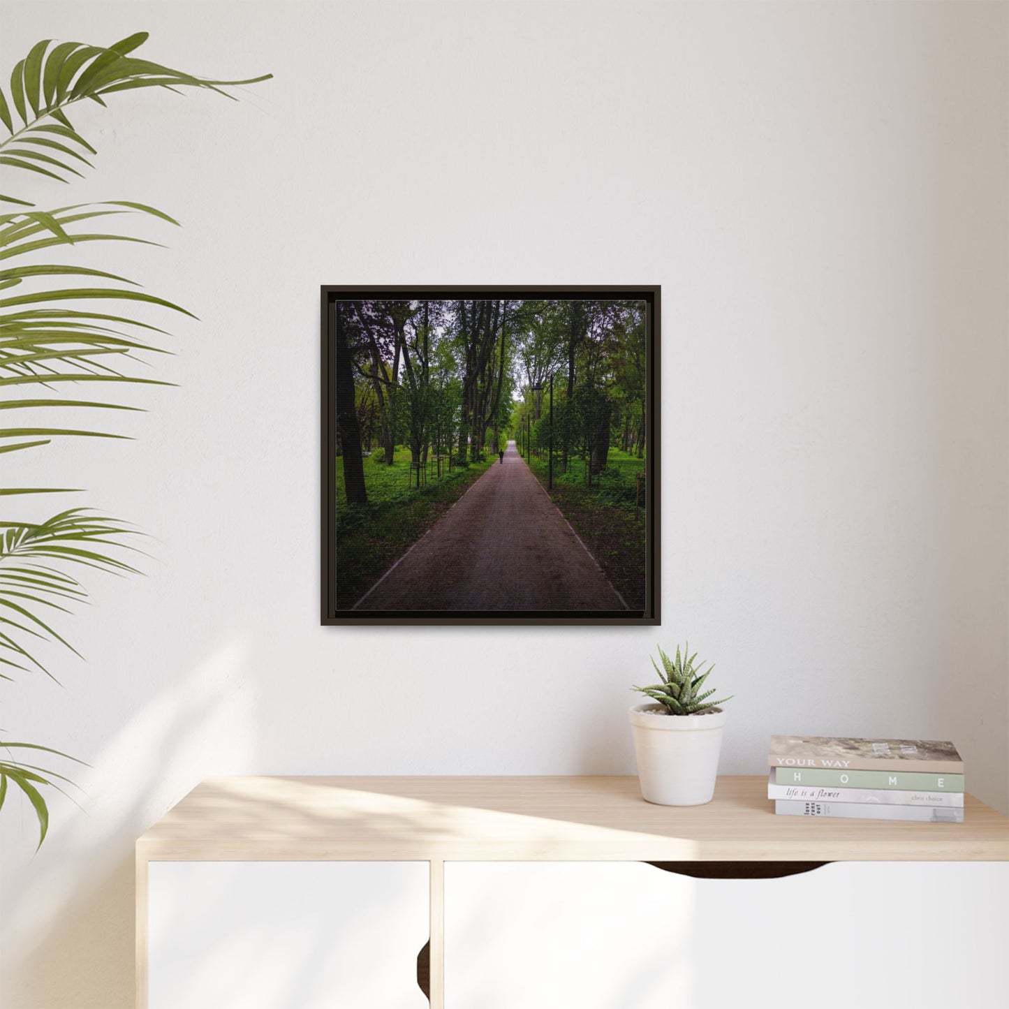 Zagares Park Matte Canvas, Framed (Multi-color)