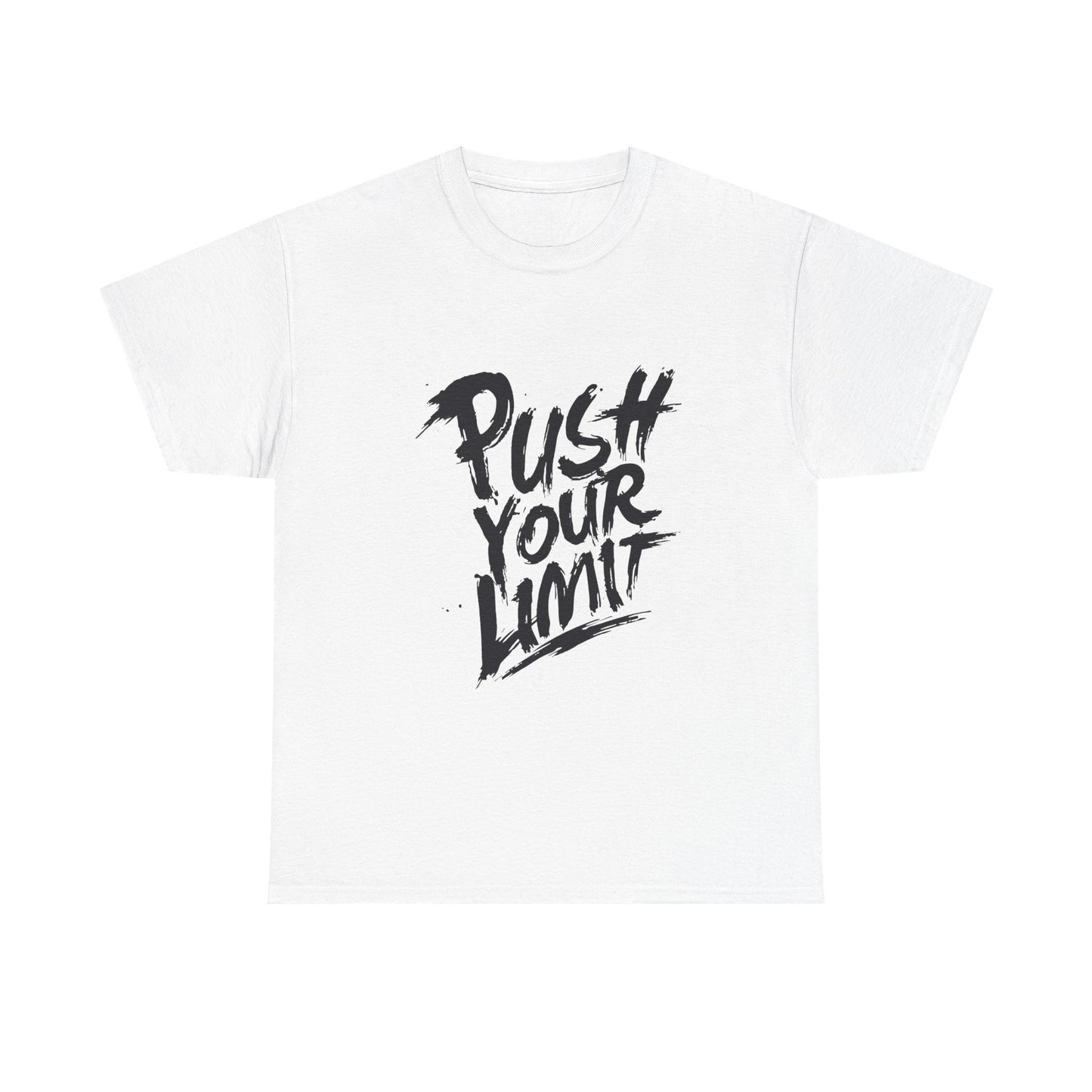 Motivational Unisex Heavy Cotton Tee - 'Push Your Limit'