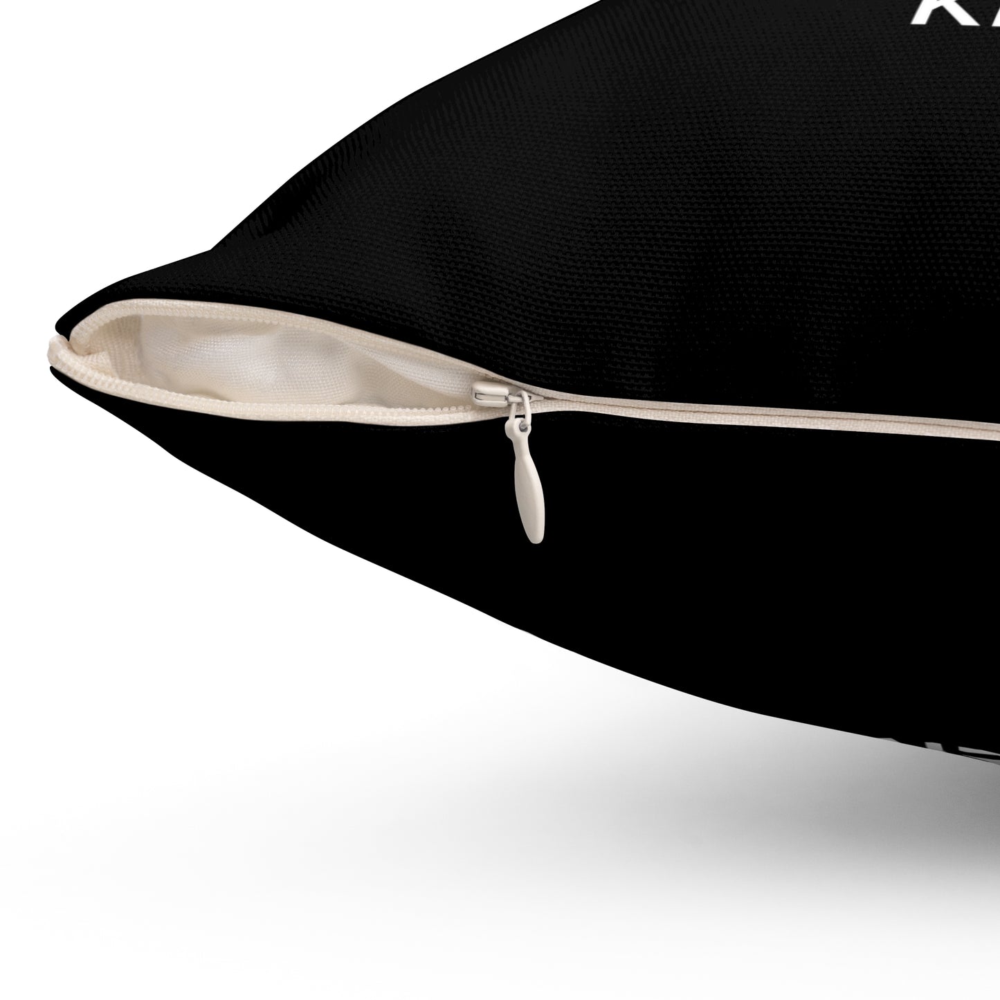 Kerry Spun Polyester Square Pillow Black Edition 2 Sizes