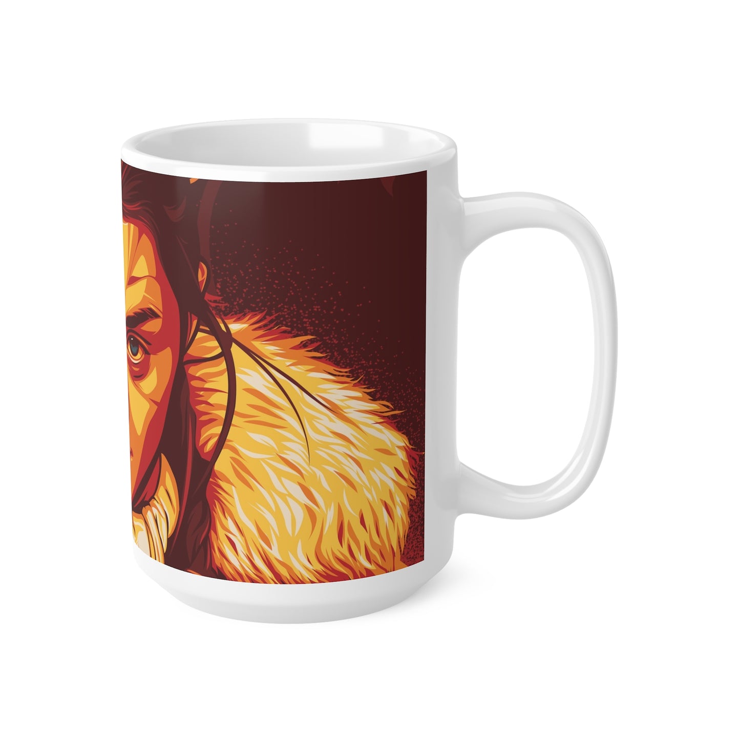 Fierce Portrait Ceramic Coffee Mug - 11oz & 15oz Options