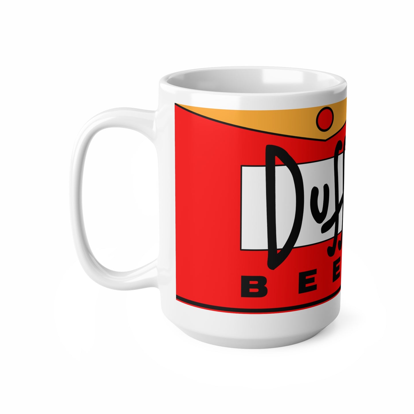 Duff Beer Ceramic Coffee Cups - Fun and Quirky 11oz & 15oz Mugs for Fans