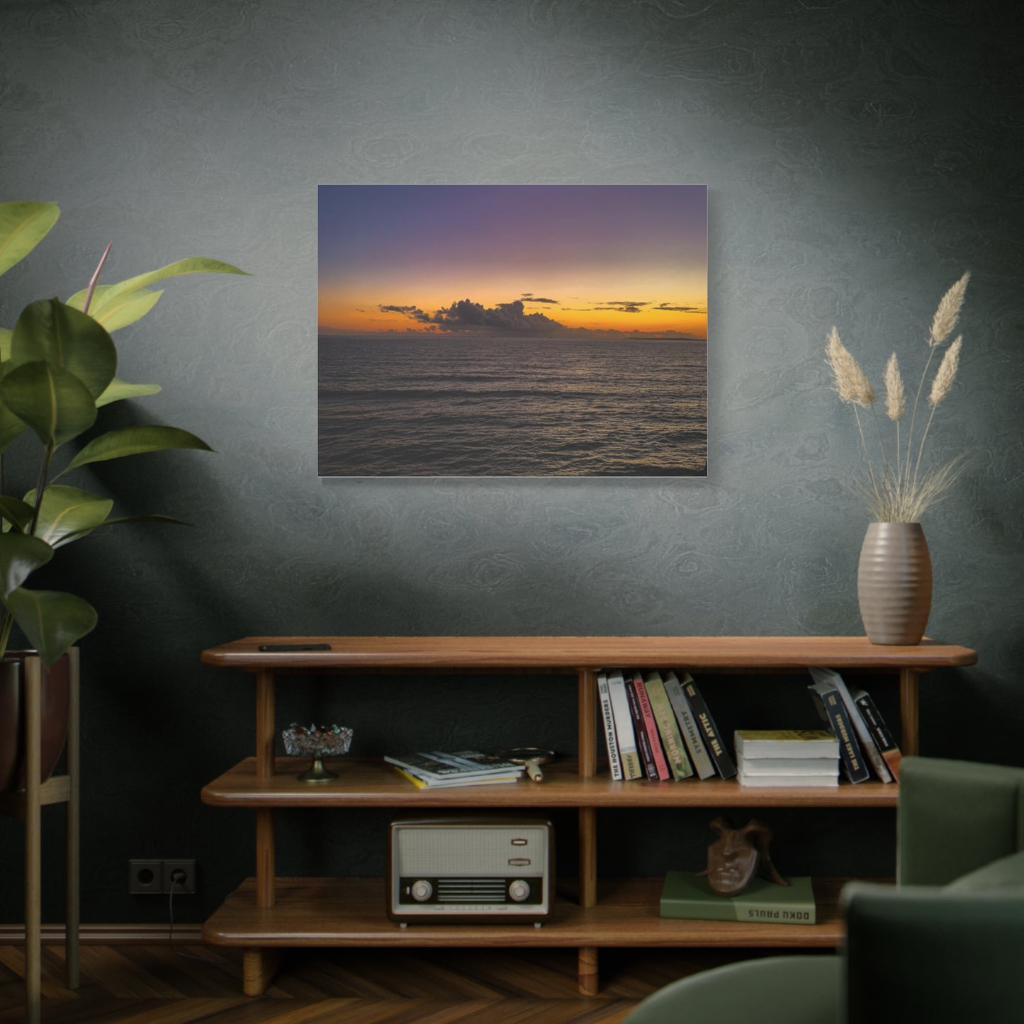 Sunset in Ocean 2 Matte Canvas, Stretched, 1.25"