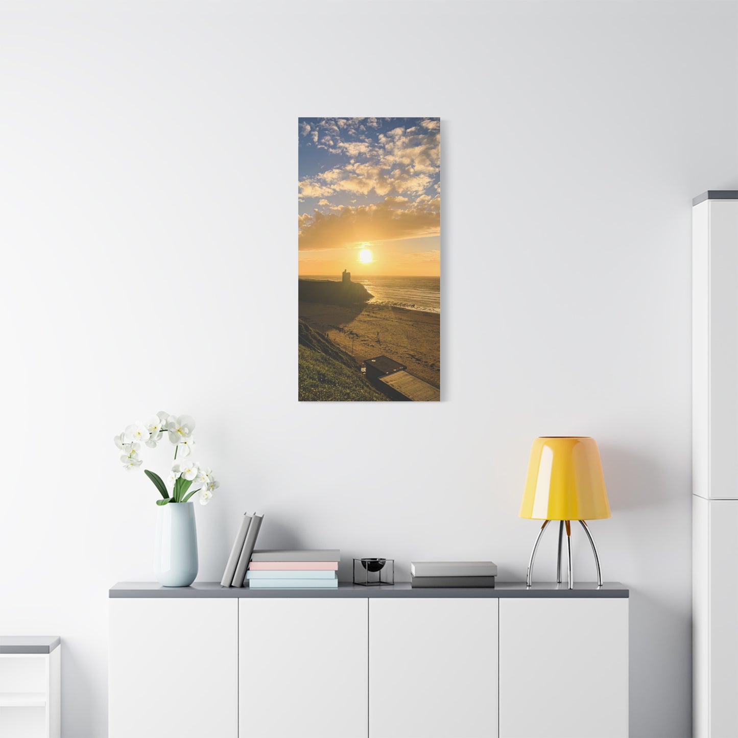 Ballybunion Sunset Castle Matte Canvas, Stretched, 1.25"