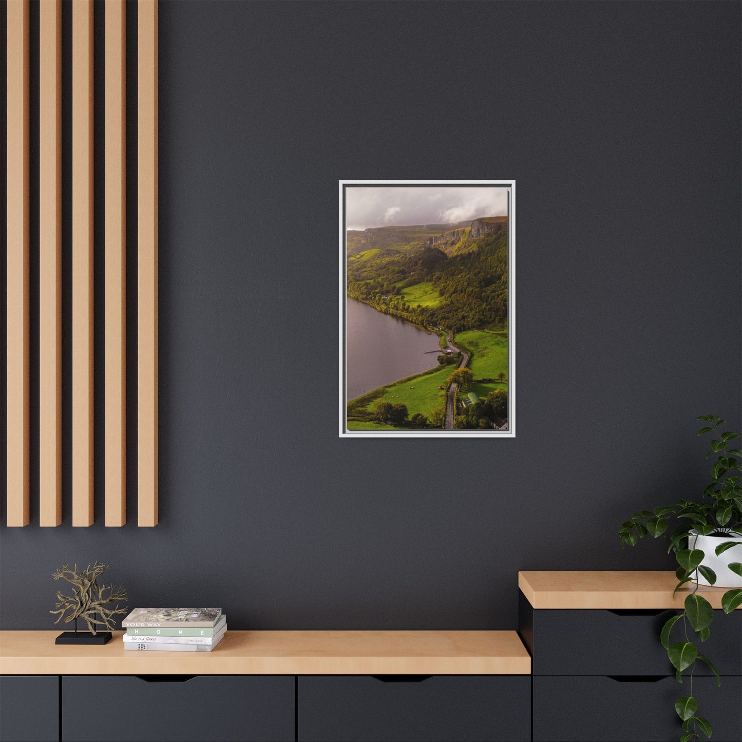 South in Aghadh an Aird or The Devil's Cheney Matte Canvas, Framed (Multi-color)