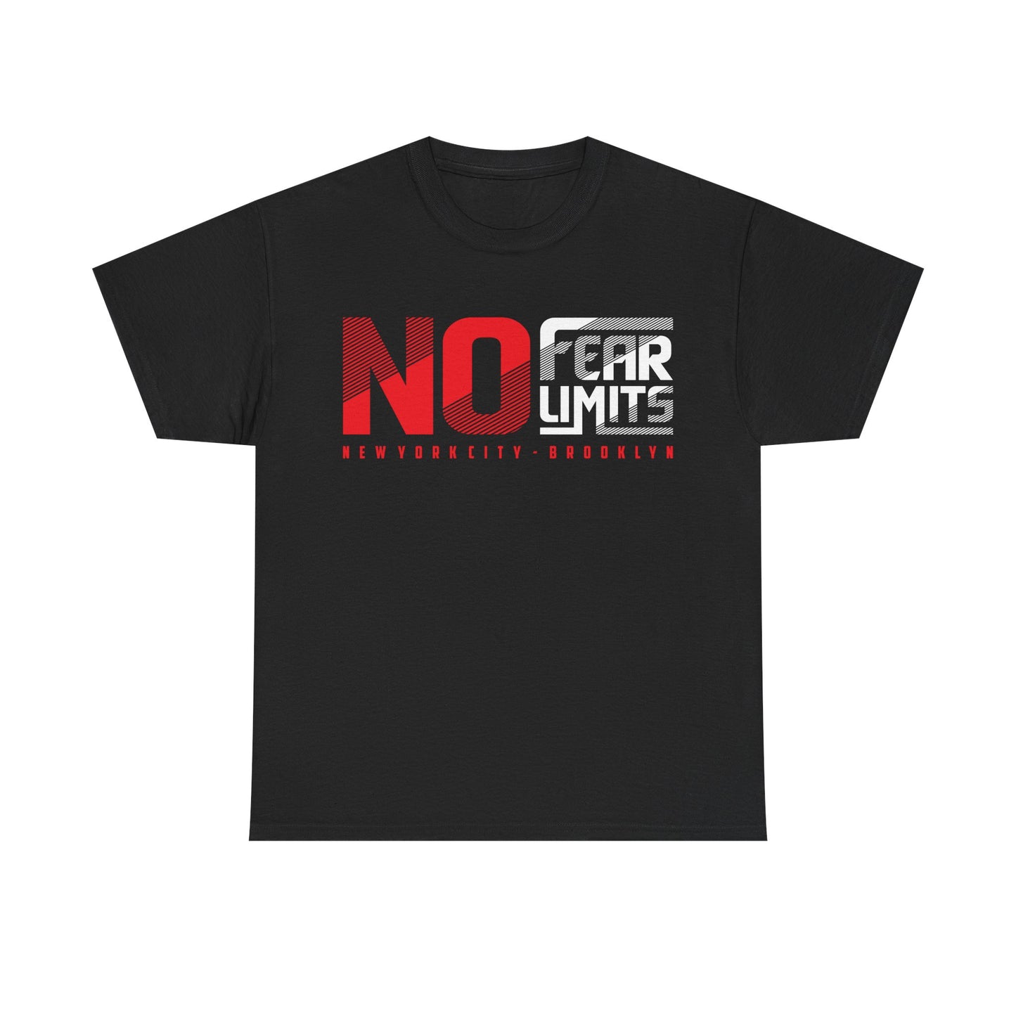 No Fear Limits Unisex Heavy Cotton Tee - Motivational Graphic Tee