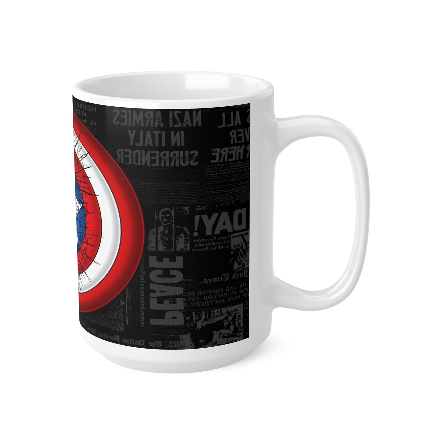 Octopus Shield Ceramic Coffee Mug - 11oz & 15oz | Unique Gift for Marine Life Lovers & Superhero Fans