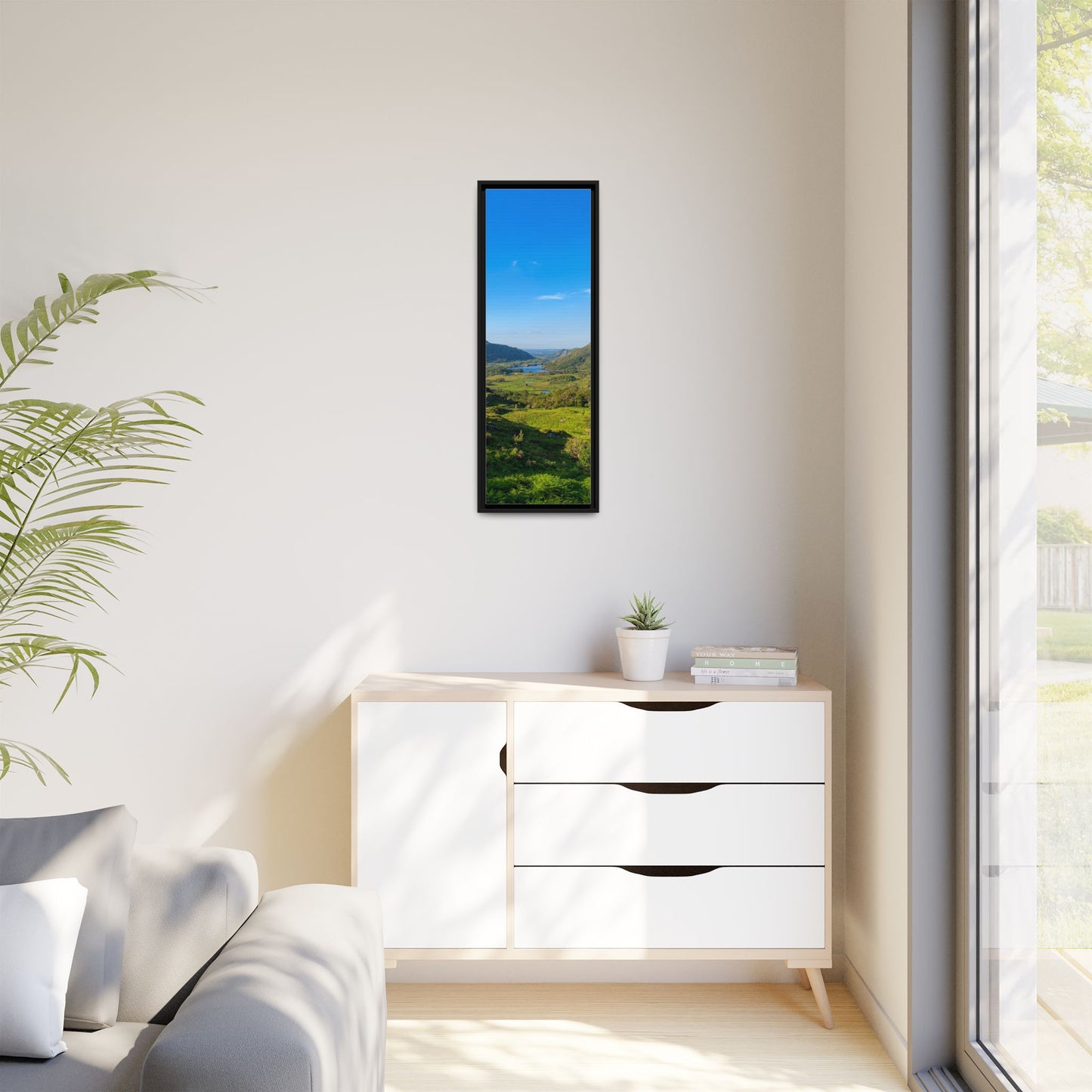 Beautiful Ladies View Matte Canvas, Framed (Multi-color)