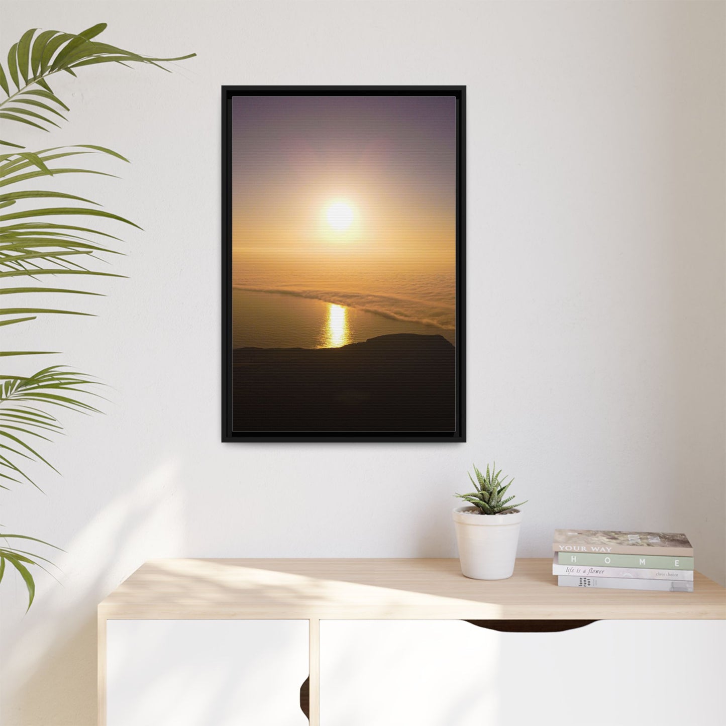 Sunset on Mount Brandon Matte Canvas, Framed (Multi-color)