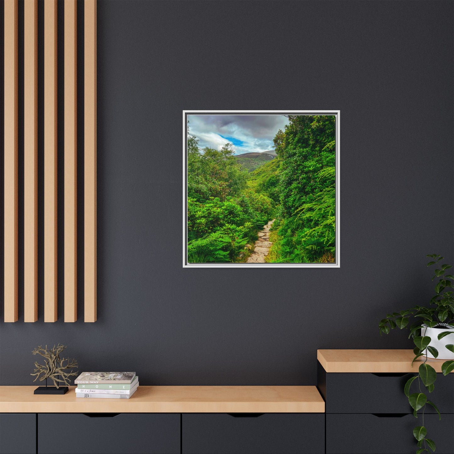 Torc Trail Matte Canvas, Framed (Multi-color)