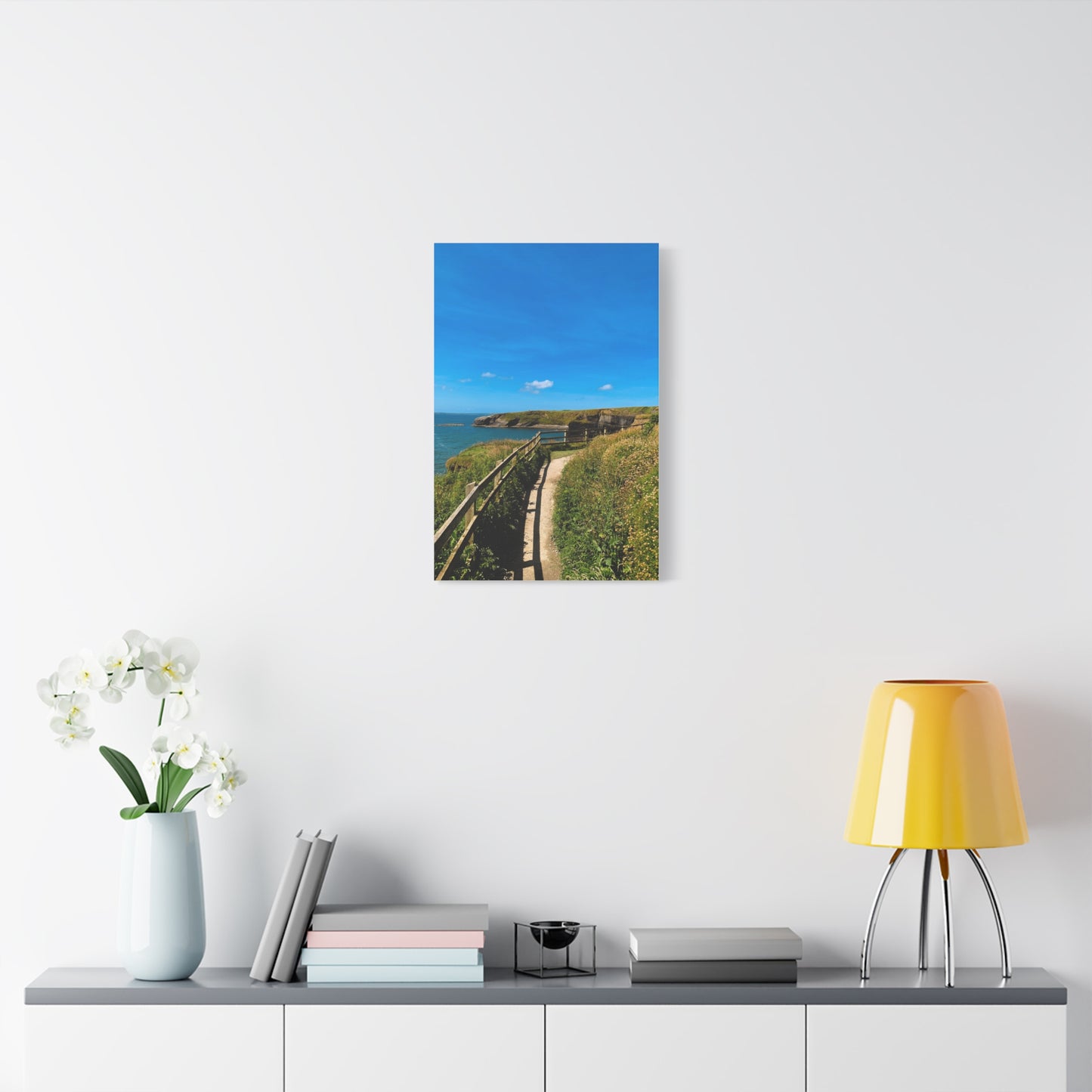 Sunny Walk In Ballybunion Matte Canvas, Stretched, 1.25"