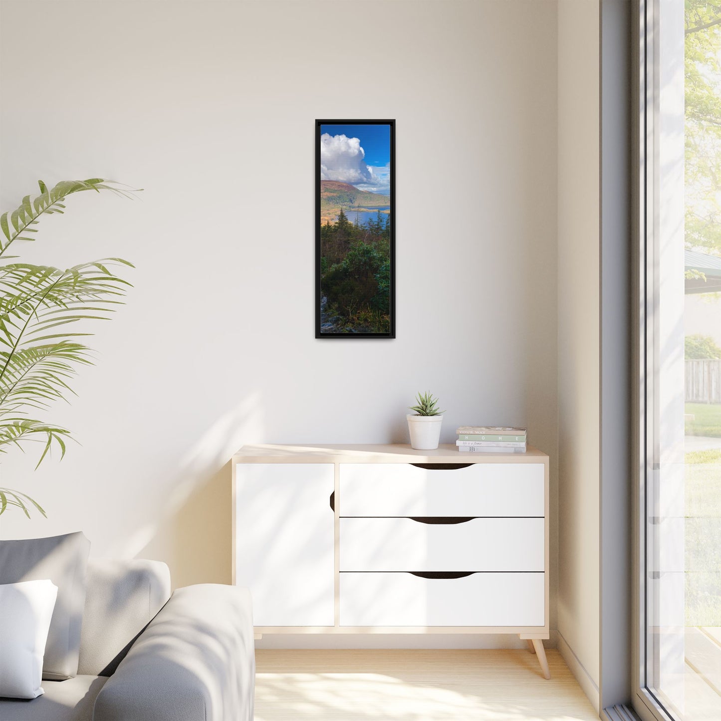Torc Trail Stairs Matte Canvas, Framed (Multi-color)