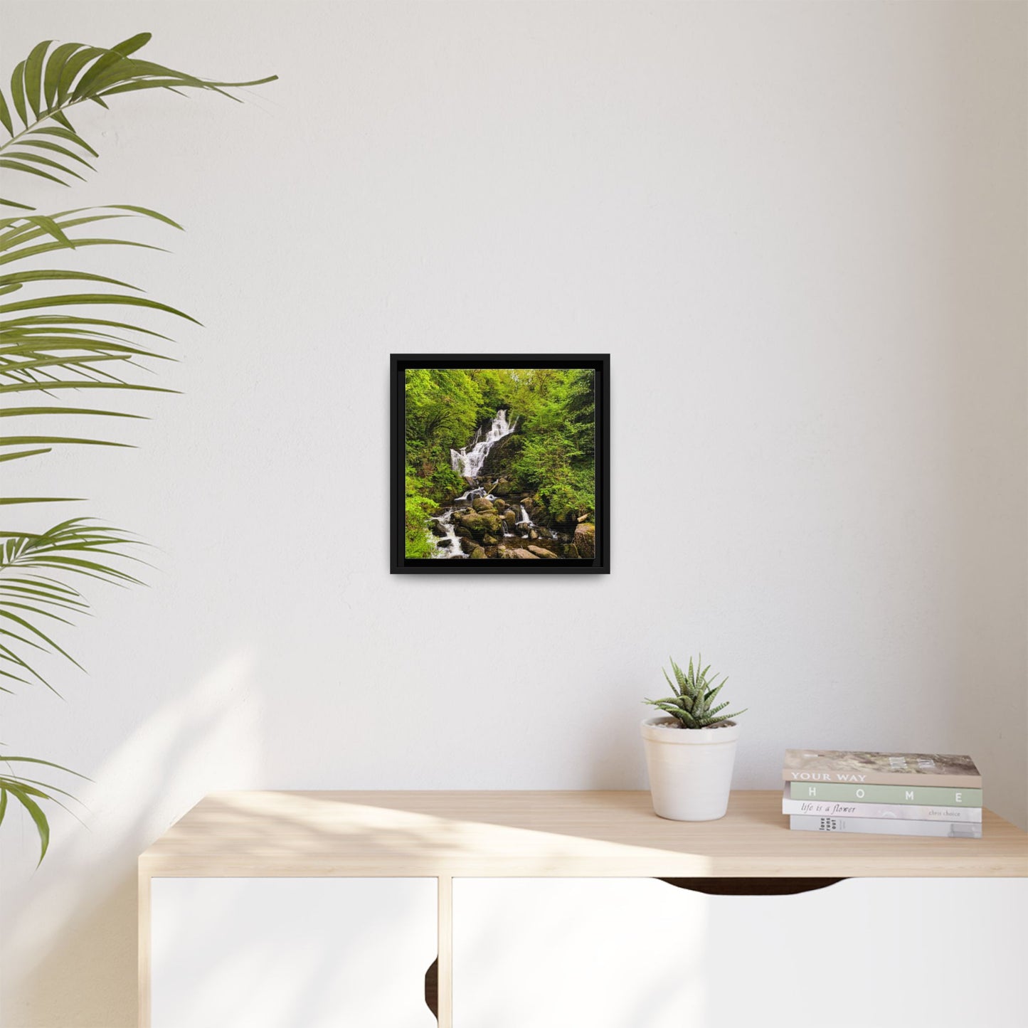 Torc Waterfall Matte Canvas, Framed (Multi-color)