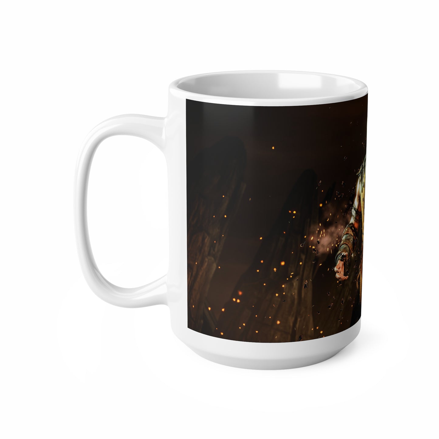 Scorpion Character Ceramic Coffee Mug - 11oz & 15oz, Perfect for Gamers & Mortal Kombat Fans