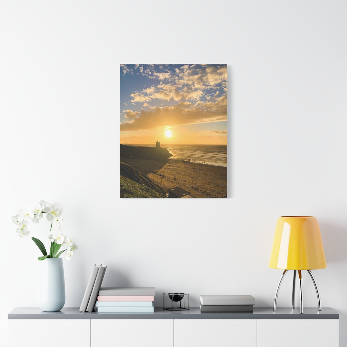 Ballybunion Sunset Castle Matte Canvas, Stretched, 1.25"