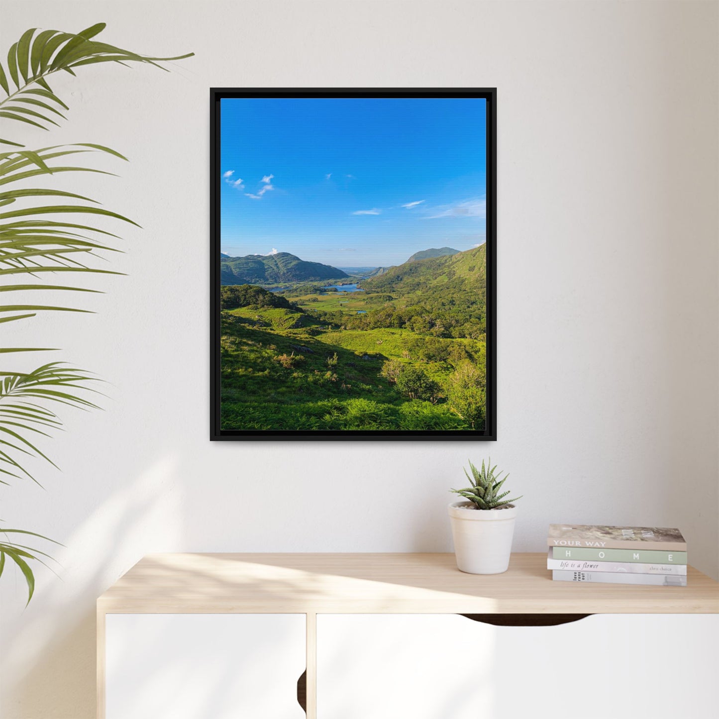 Beautiful Ladies View Matte Canvas, Framed (Multi-color)