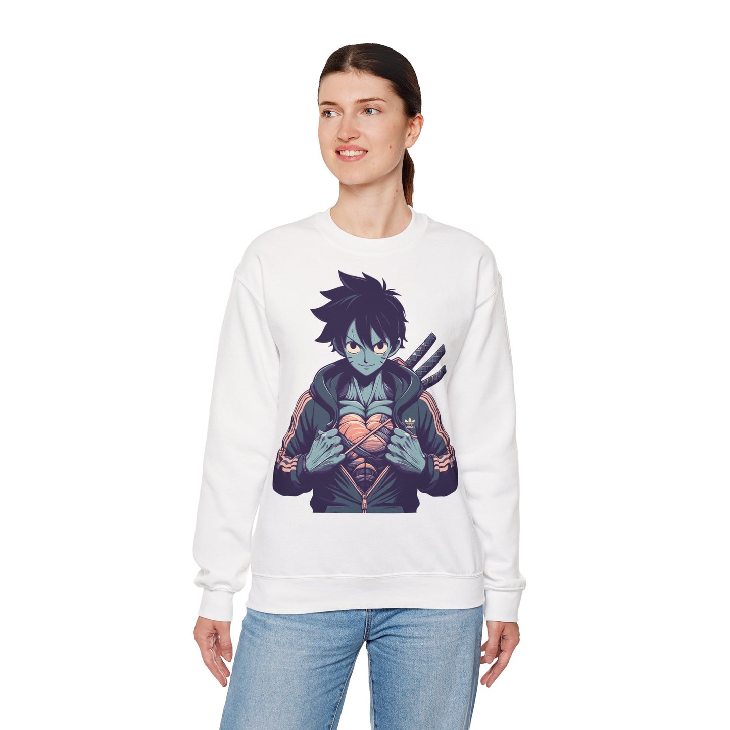 Anime-Inspired Unisex Crewneck Sweatshirt - Streetwear Vibe