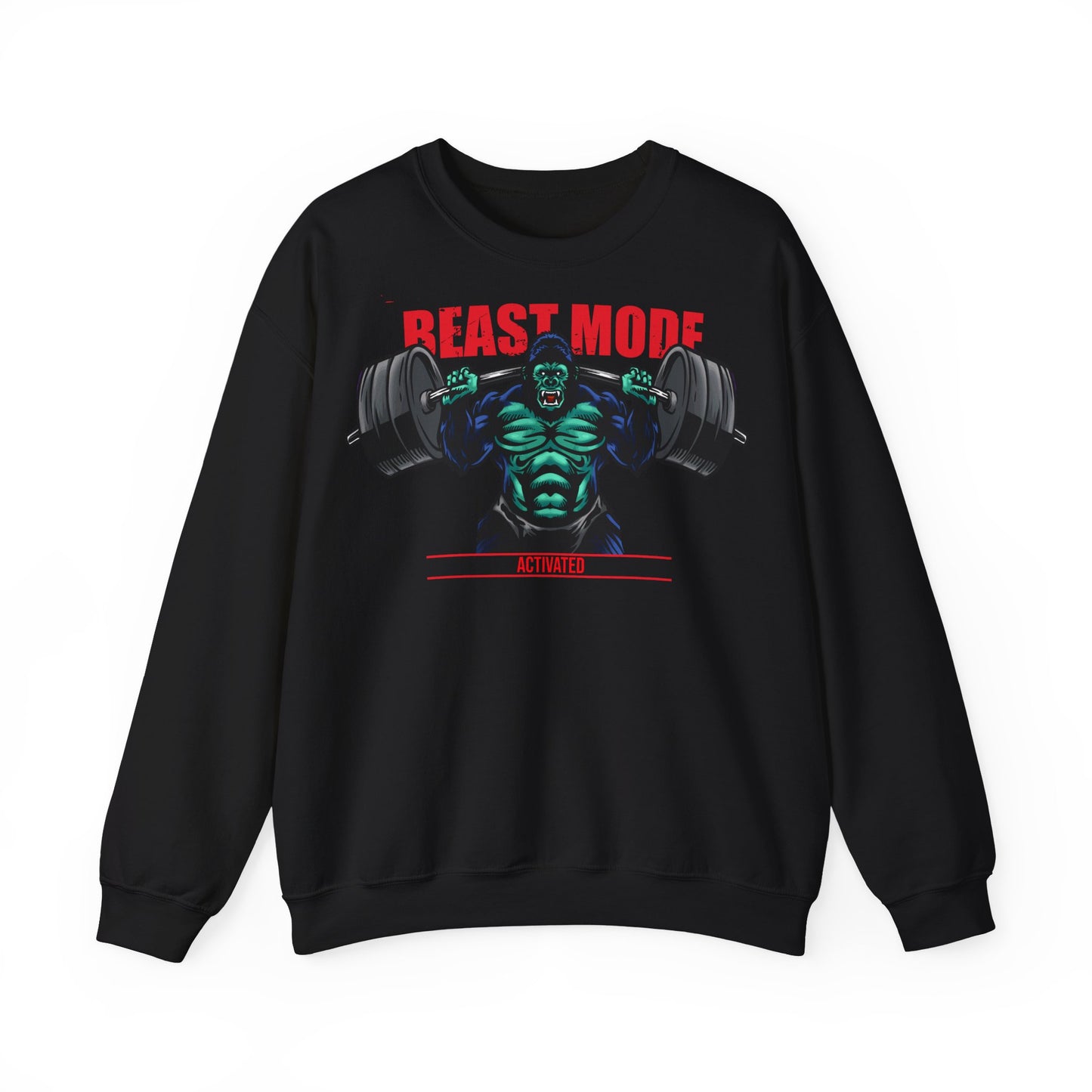 Beast Mode Unisex Heavy Blend™ Crewneck Sweatshirt – Perfect for Fitness Enthusiasts and Gym Lovers