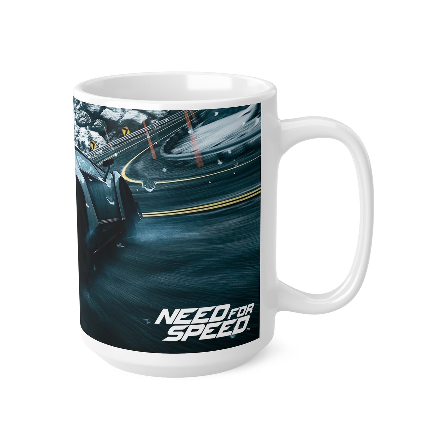 Racing-Inspired Ceramic Coffee Cups - 11oz & 15oz, Perfect for Car Enthusiasts