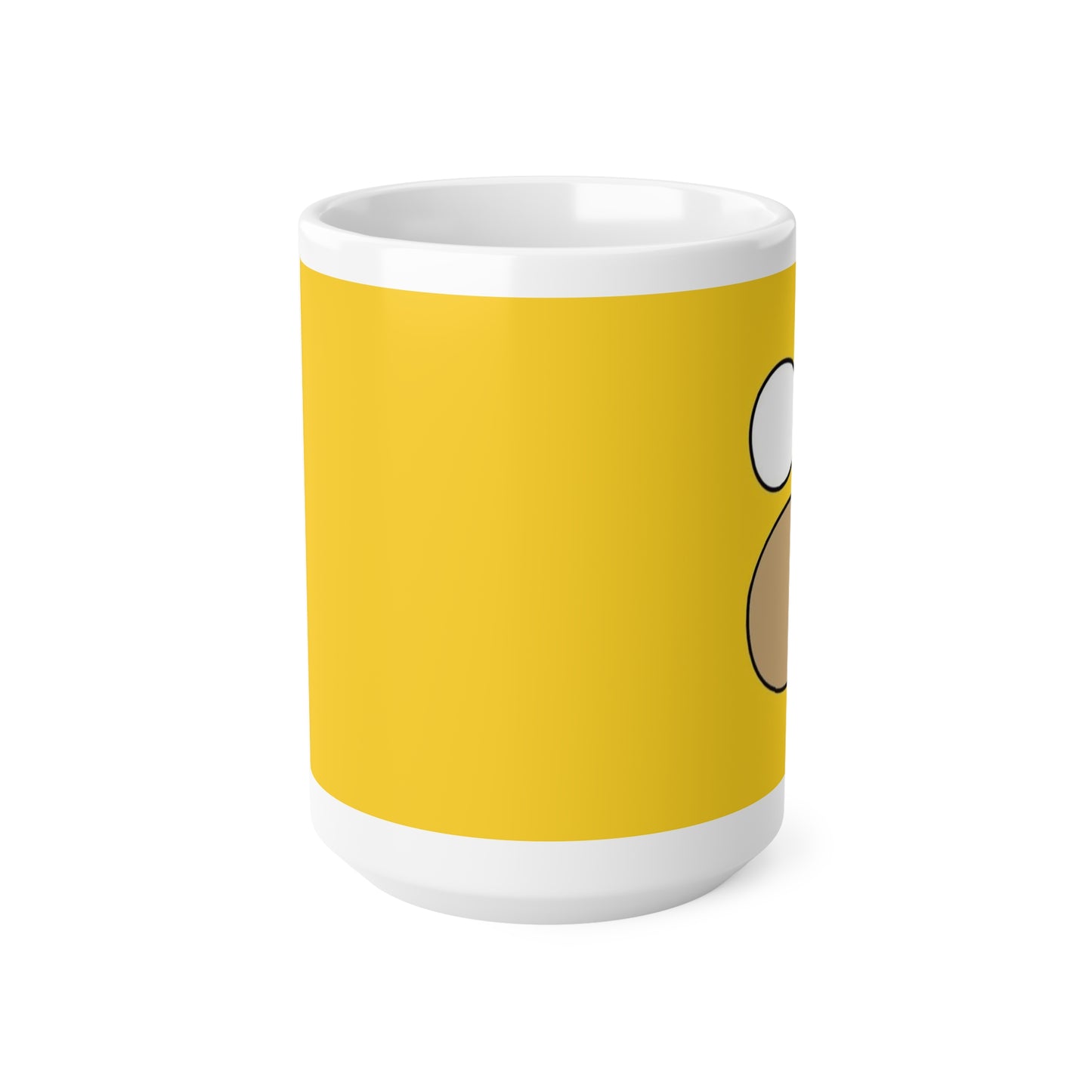 Whimsical Yellow Ceramic Coffee Cup – Perfect for Daily Caffeine Fix or Gift