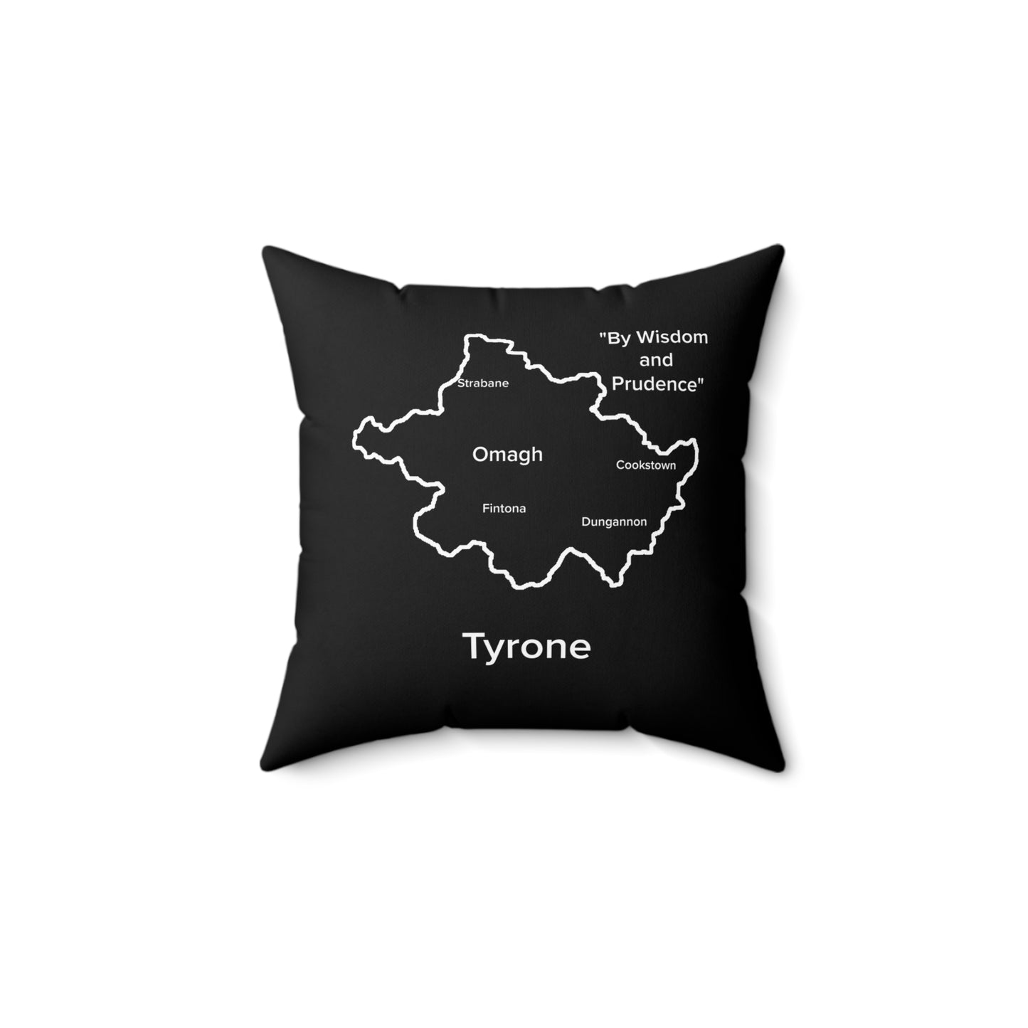 Tyrone Spun Polyester Square Pillow Black Edition 2 Sizes