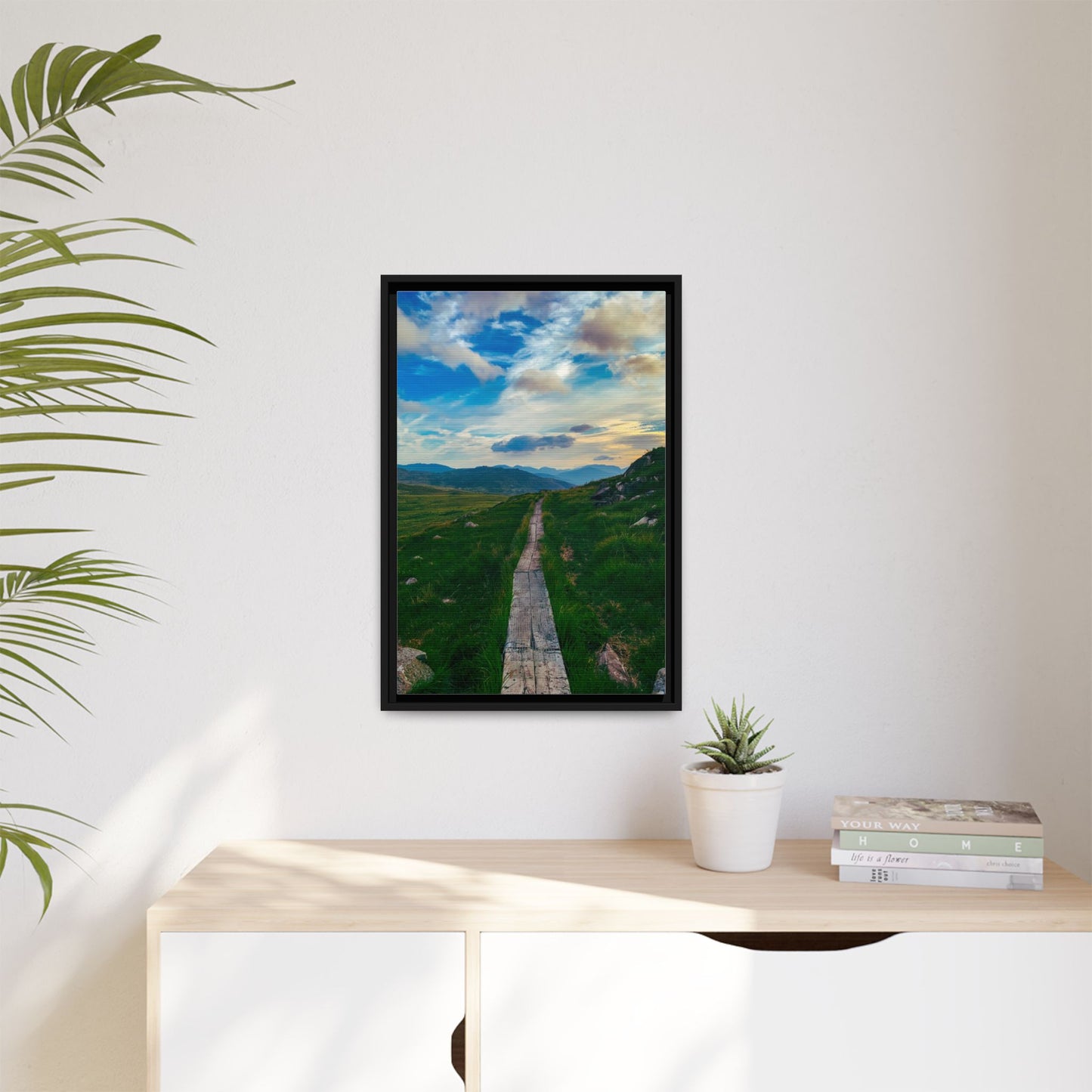 Torc Mountain Trail Matte Canvas, Framed (Multi-color)