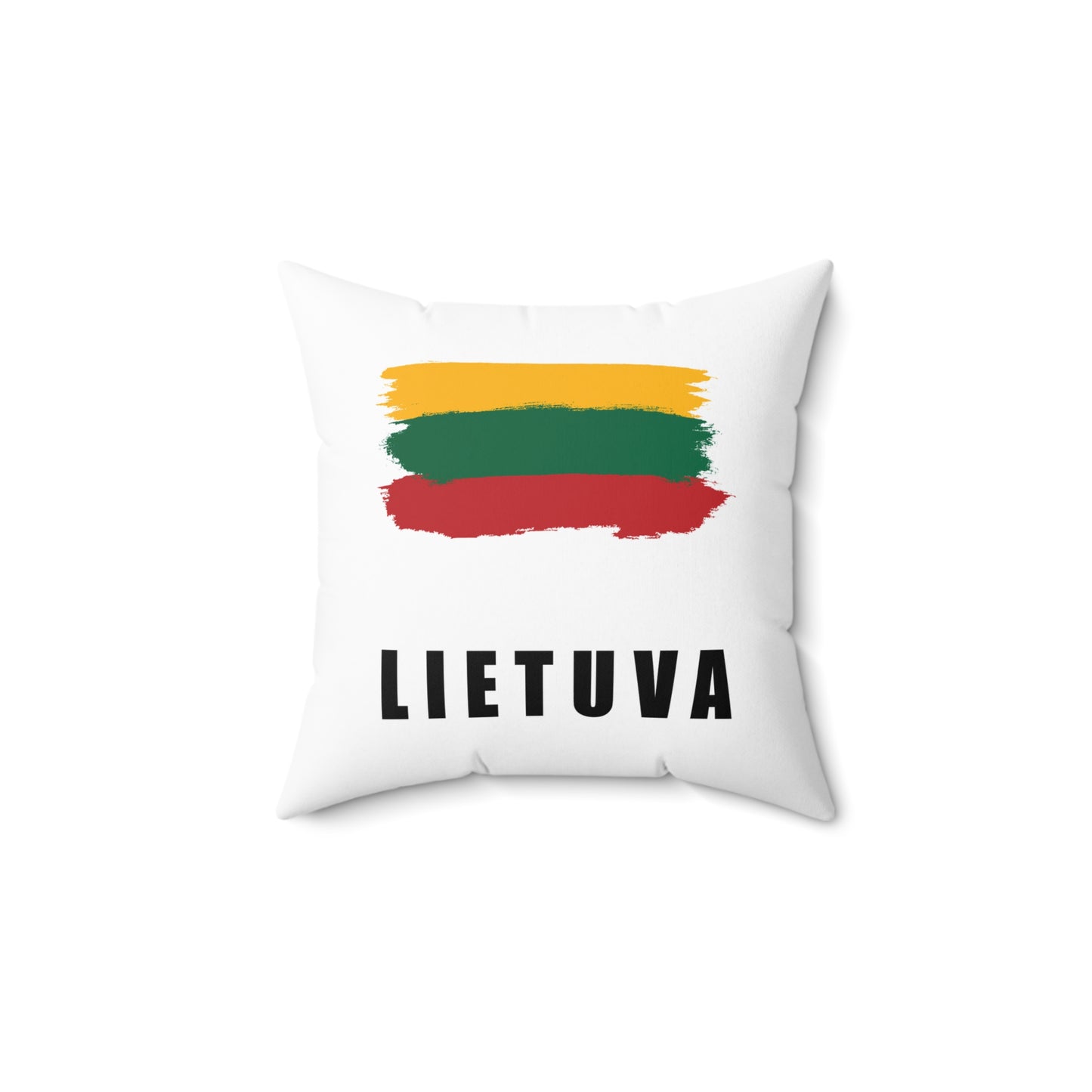 Lithuanian Flag Square Pillow - Lietuva Decorative Cushion