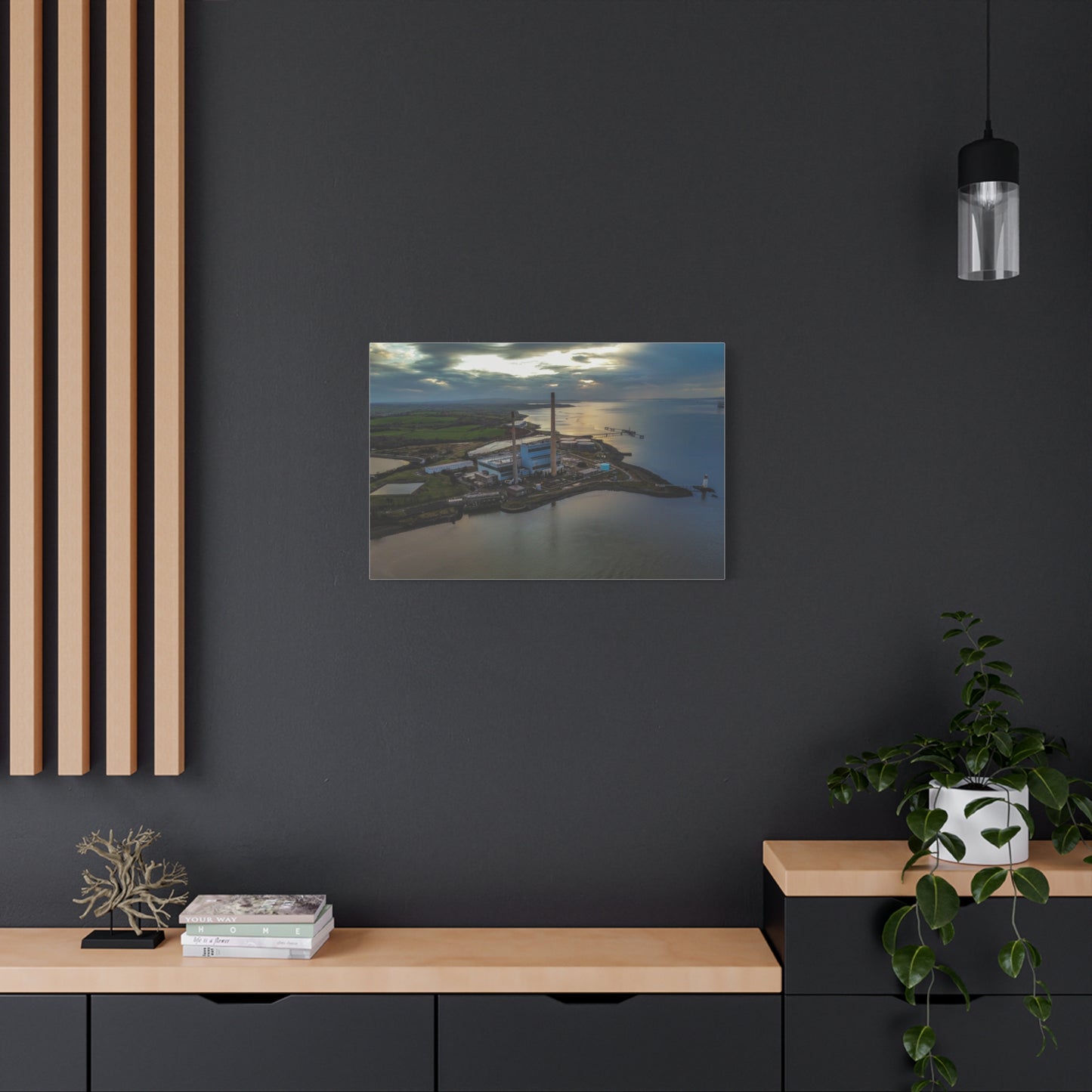 Tarbert Power Station Matte Canvas, Stretched, 1.25"