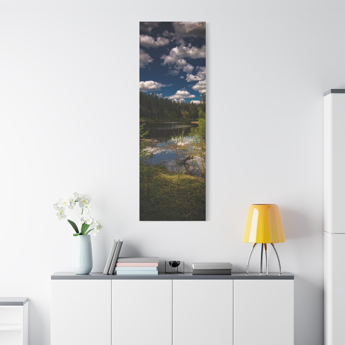 Vilnius Lake, Lithuania Matte Canvas, Stretched, 1.25"