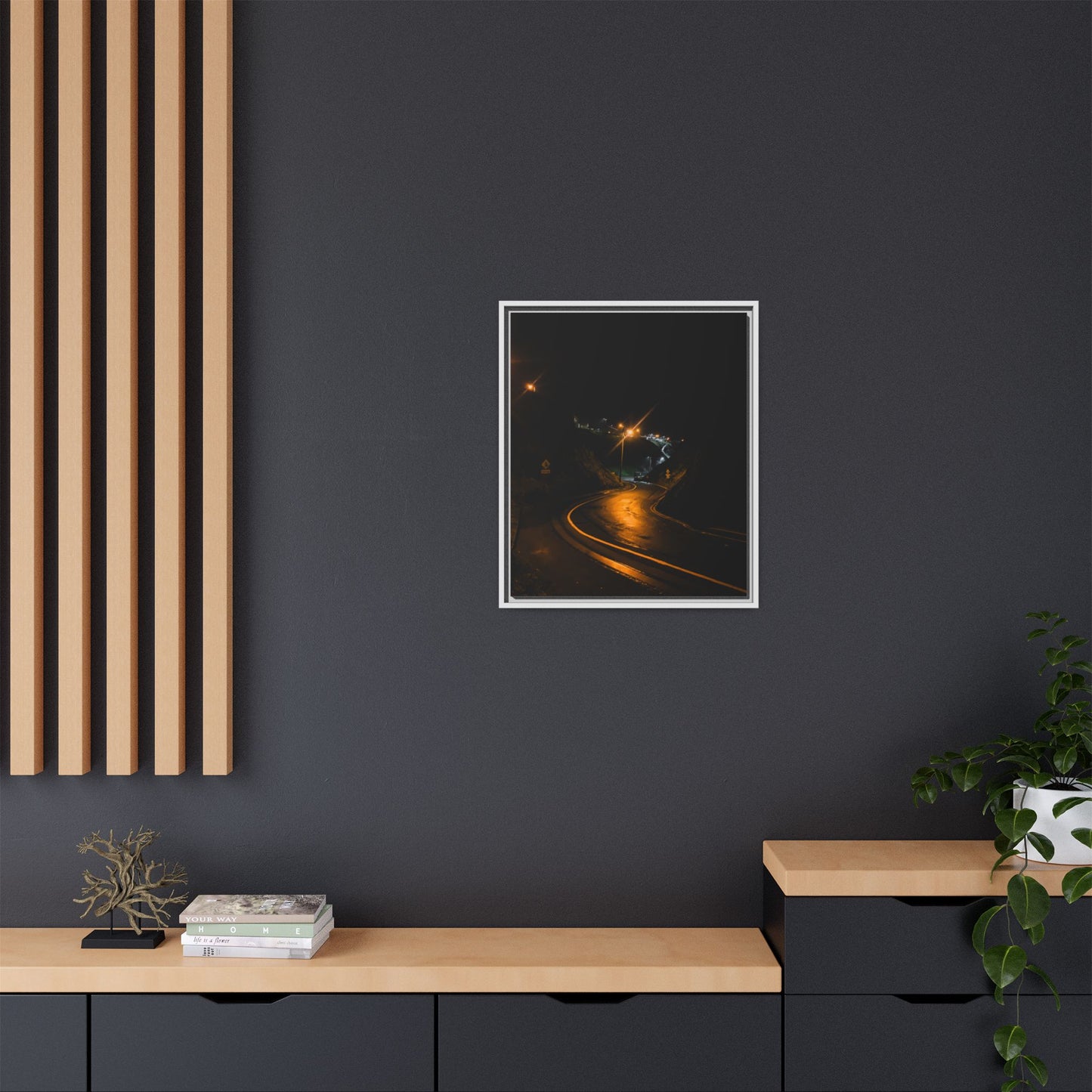 Ballybunion at Night Matte Canvas, Framed (Multi-color)