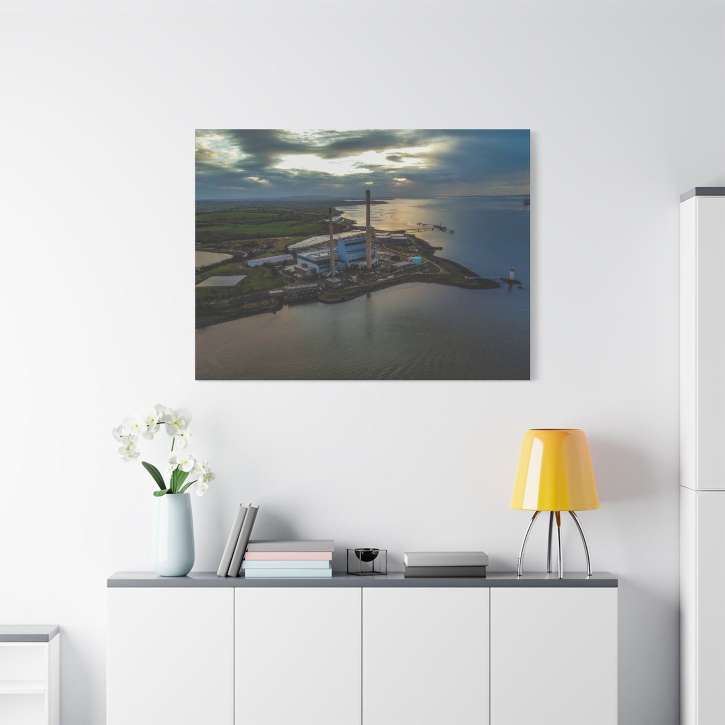 Tarbert Power Station Matte Canvas, Stretched, 1.25"