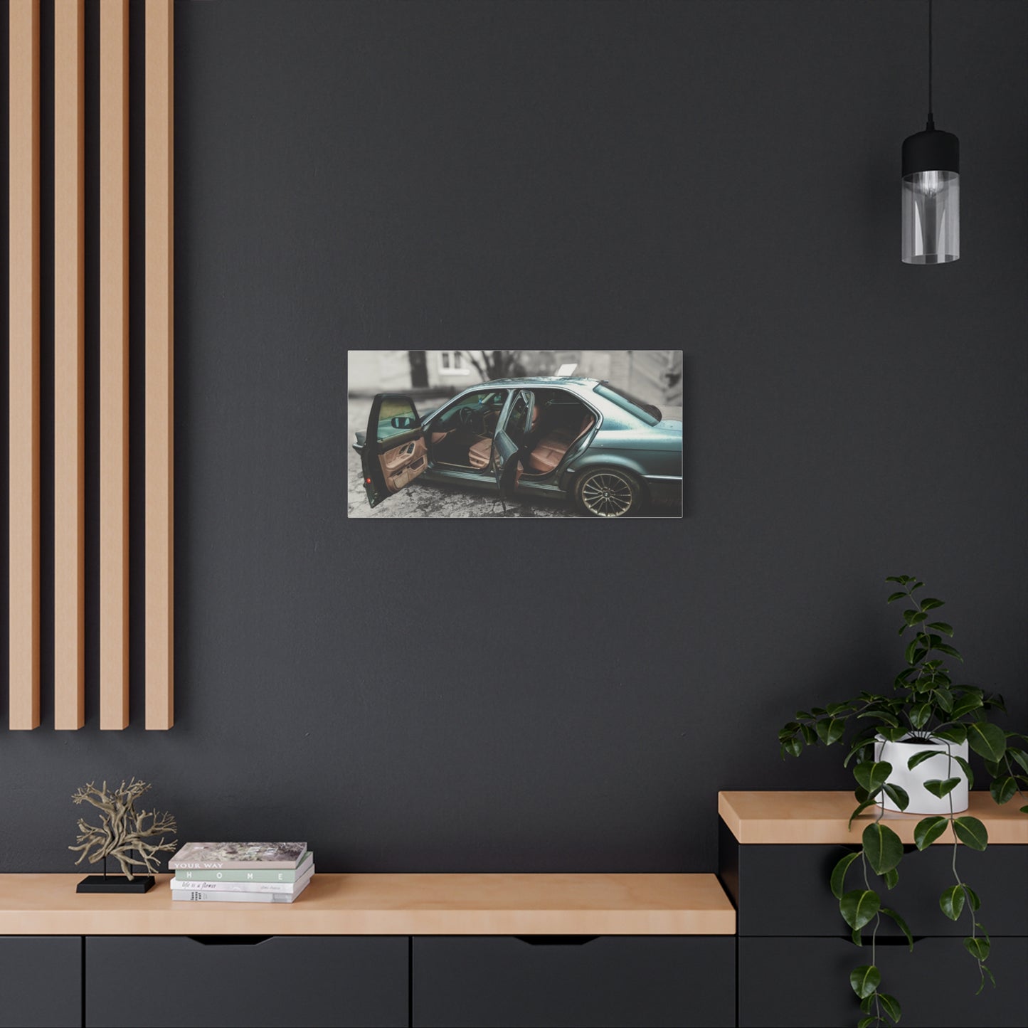 BMW 7 Matte Canvas, Stretched, 1.25"