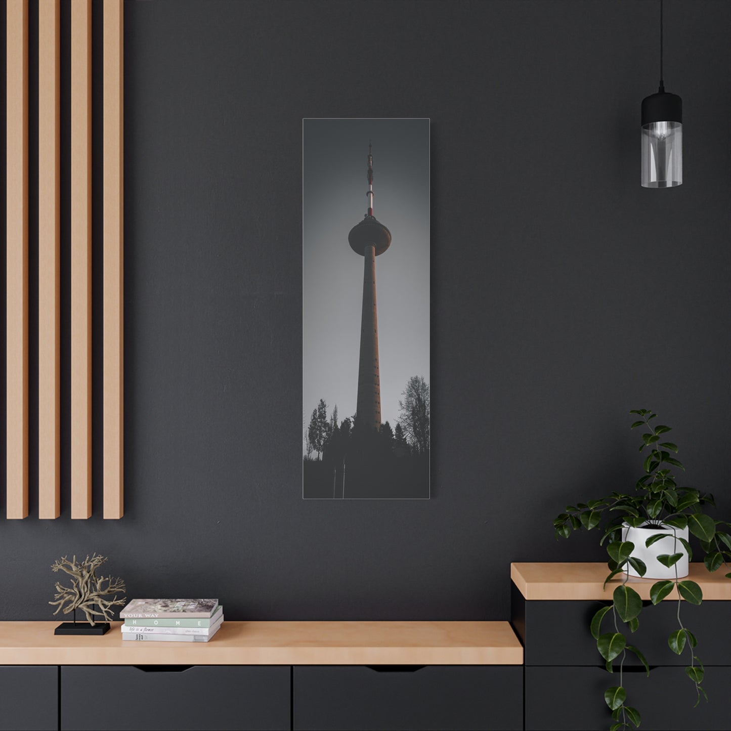 Vilnius TV Tower Matte Canvas, Stretched, 1.25"