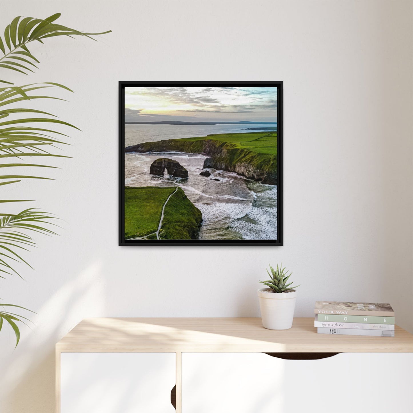 Virgin Rock Matte Canvas, Framed (Multi-color)
