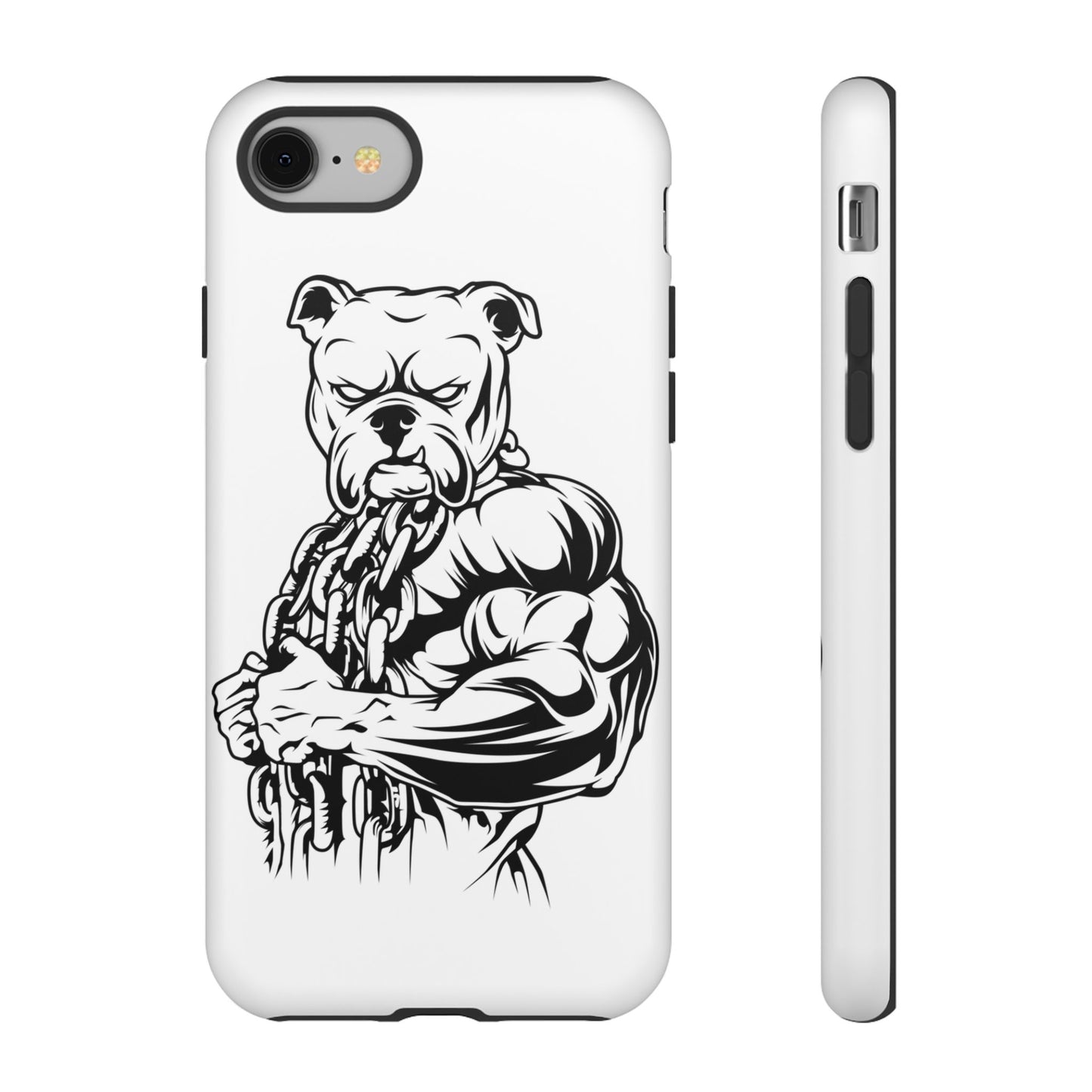 Tough Cases: Strong Bulldog Phone Case - Perfect for Dog Lovers and Fitness Enthusiasts