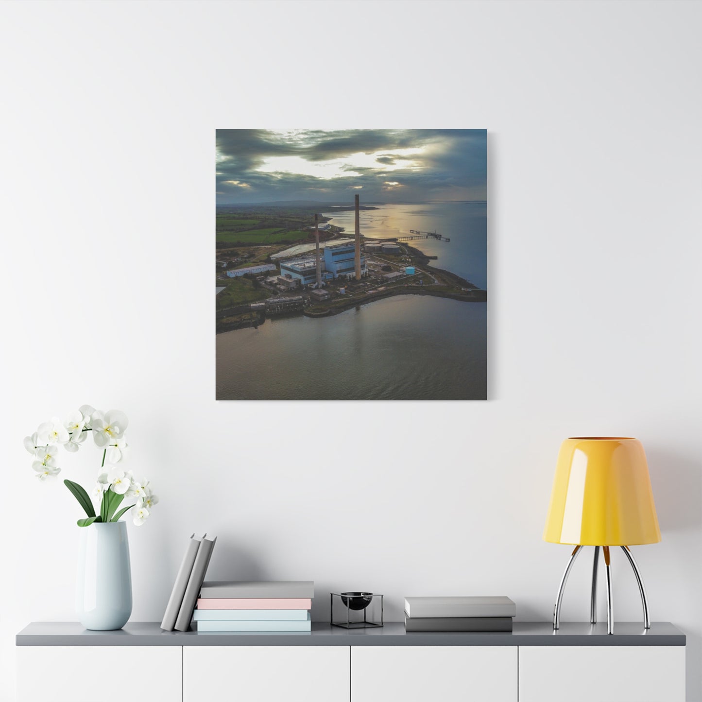 Tarbert Power Station Matte Canvas, Stretched, 1.25"