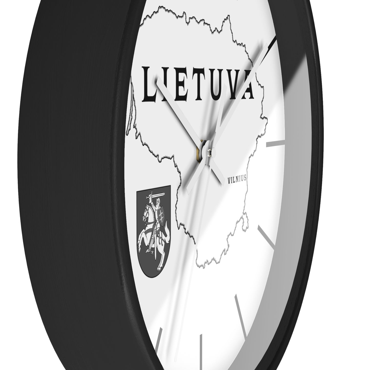 Lithuania Minimalistic Map Wall Clock - Modern Decor for Home & Office