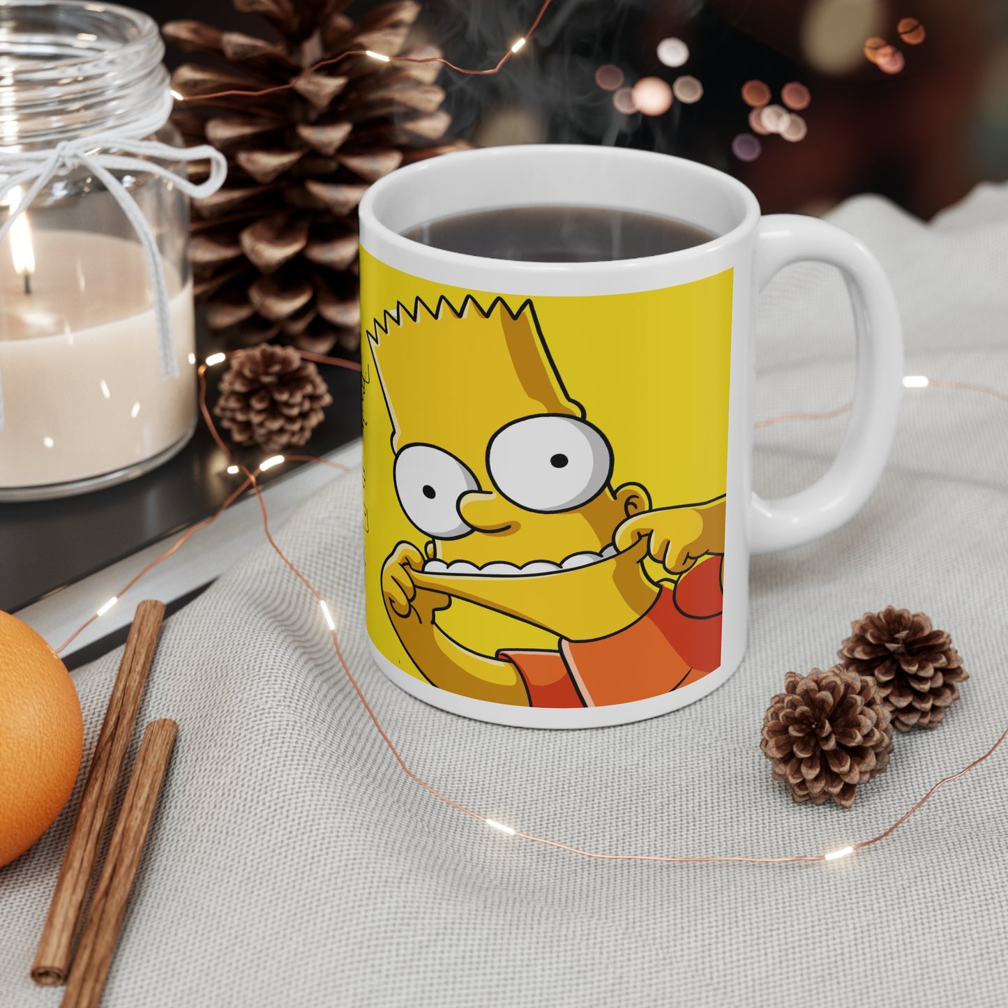 Funny Bart Ceramic Coffee Mug - 11oz & 15oz
