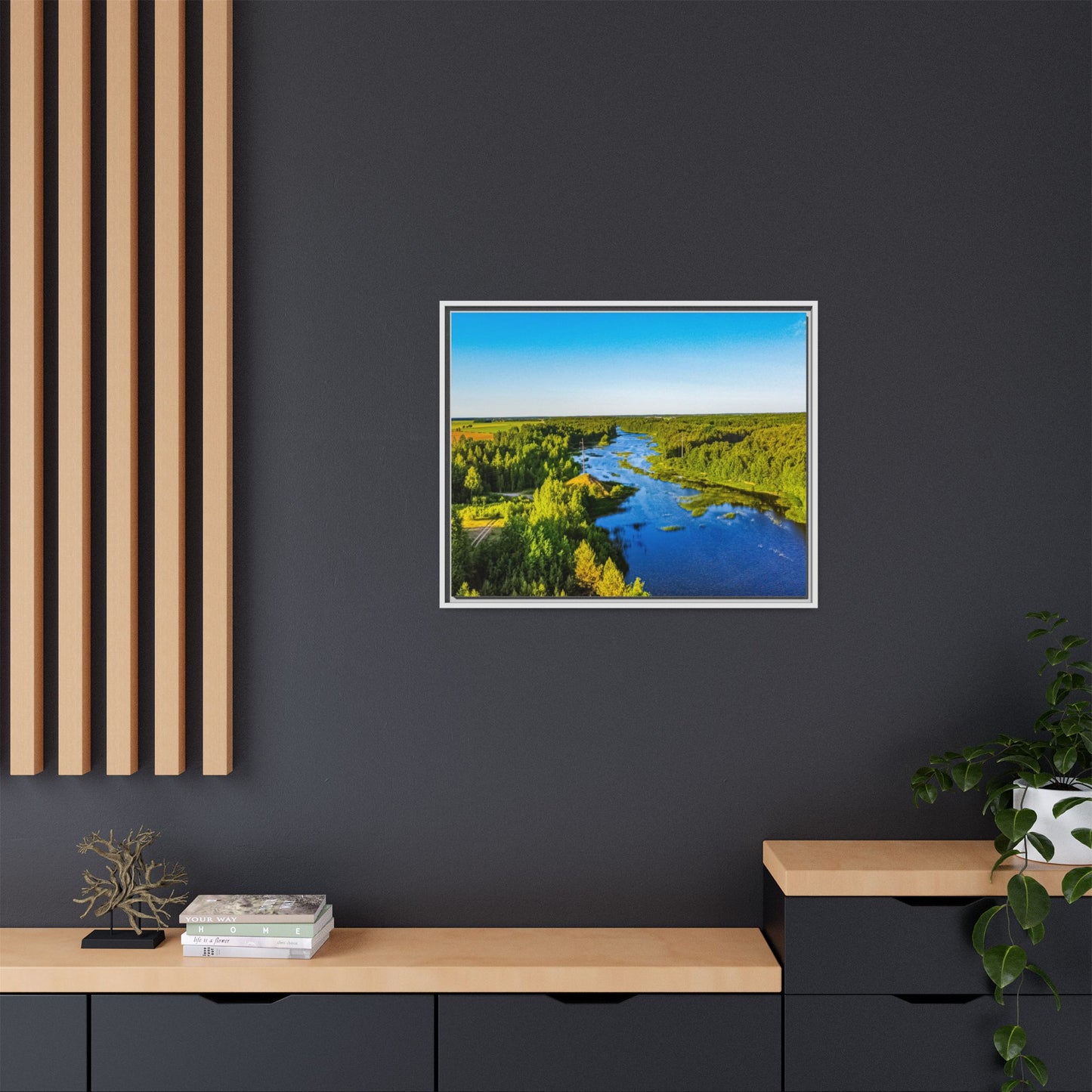 Zagares Lake Matte Canvas, Framed (Multi-color)