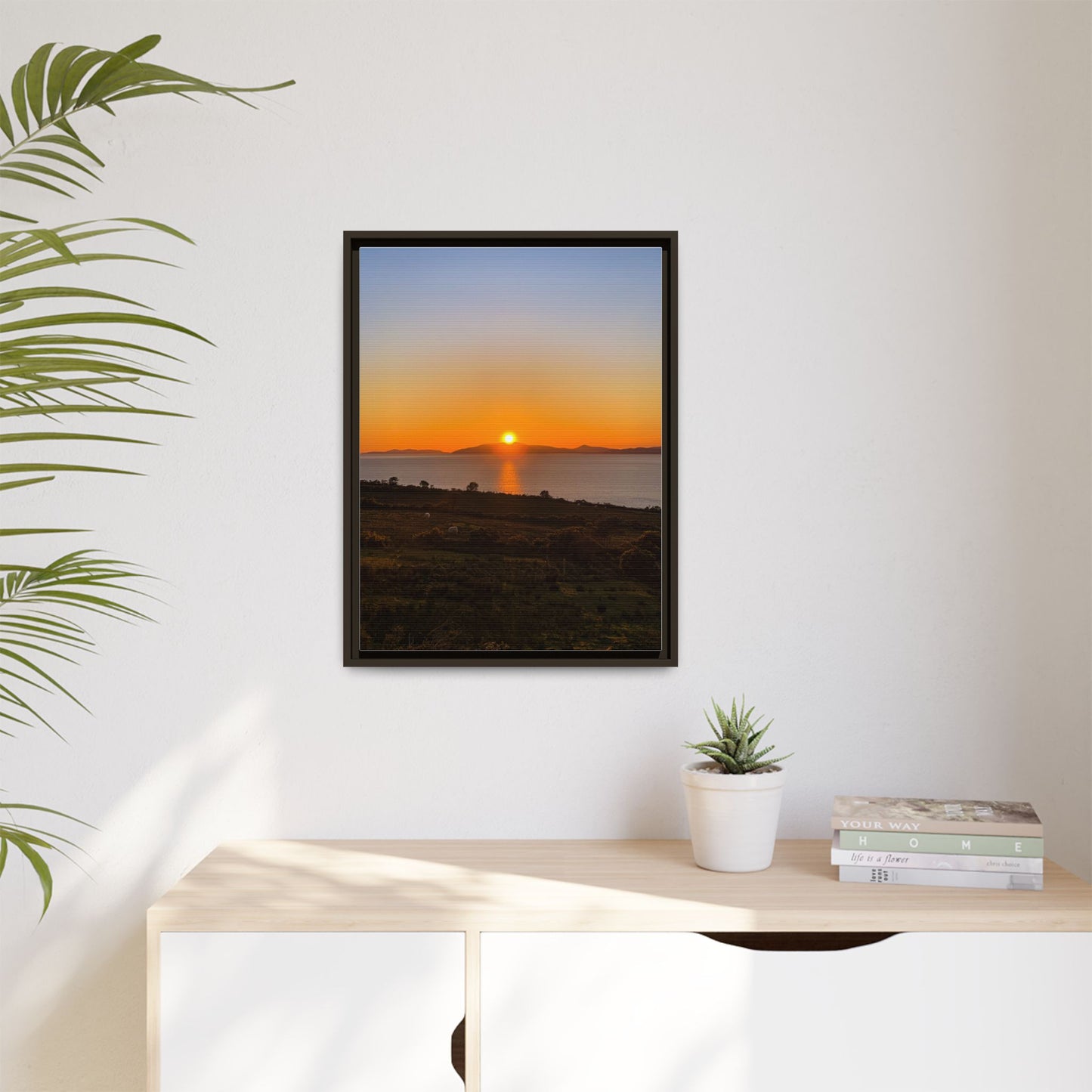 Sunset Ring Of Kerry Matte Canvas, Framed (Multi-color)