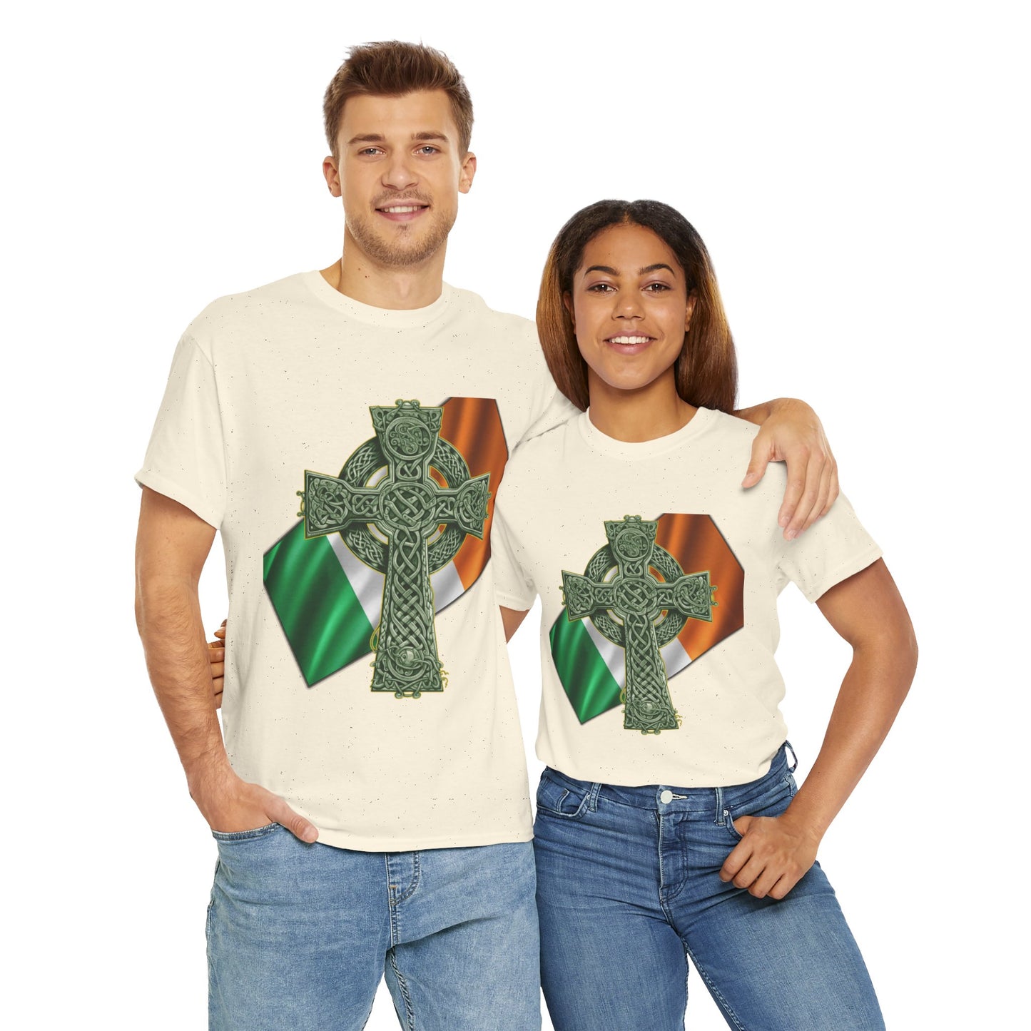 Celtic Cross Unisex Heavy Cotton Tee