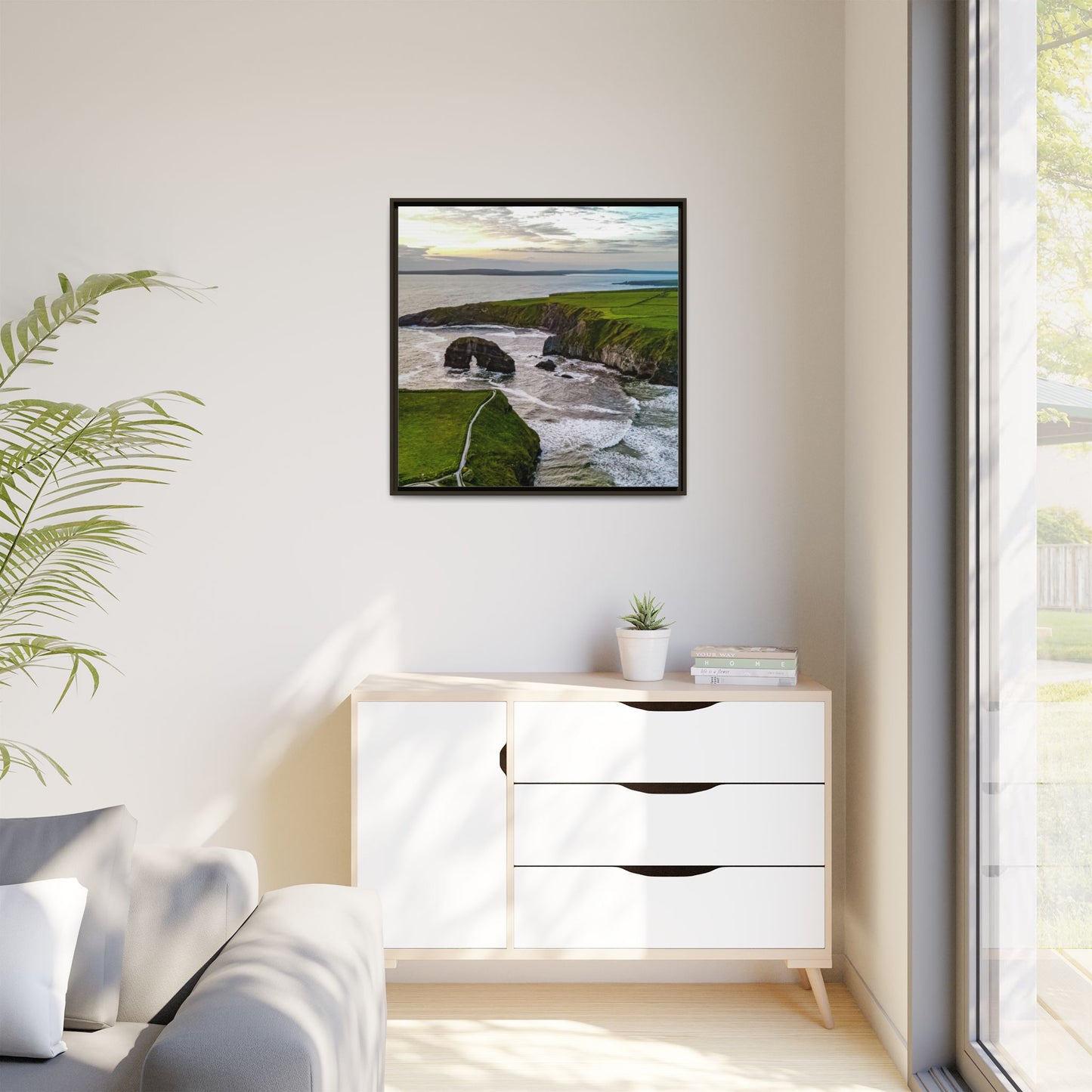 Virgin Rock Matte Canvas, Framed (Multi-color)