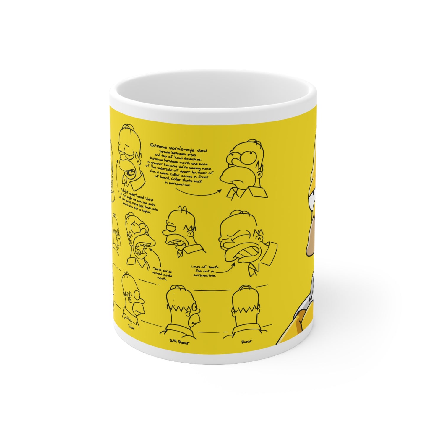 Homer Ceramic Coffee Mug – Fun Quotes & Illustrations