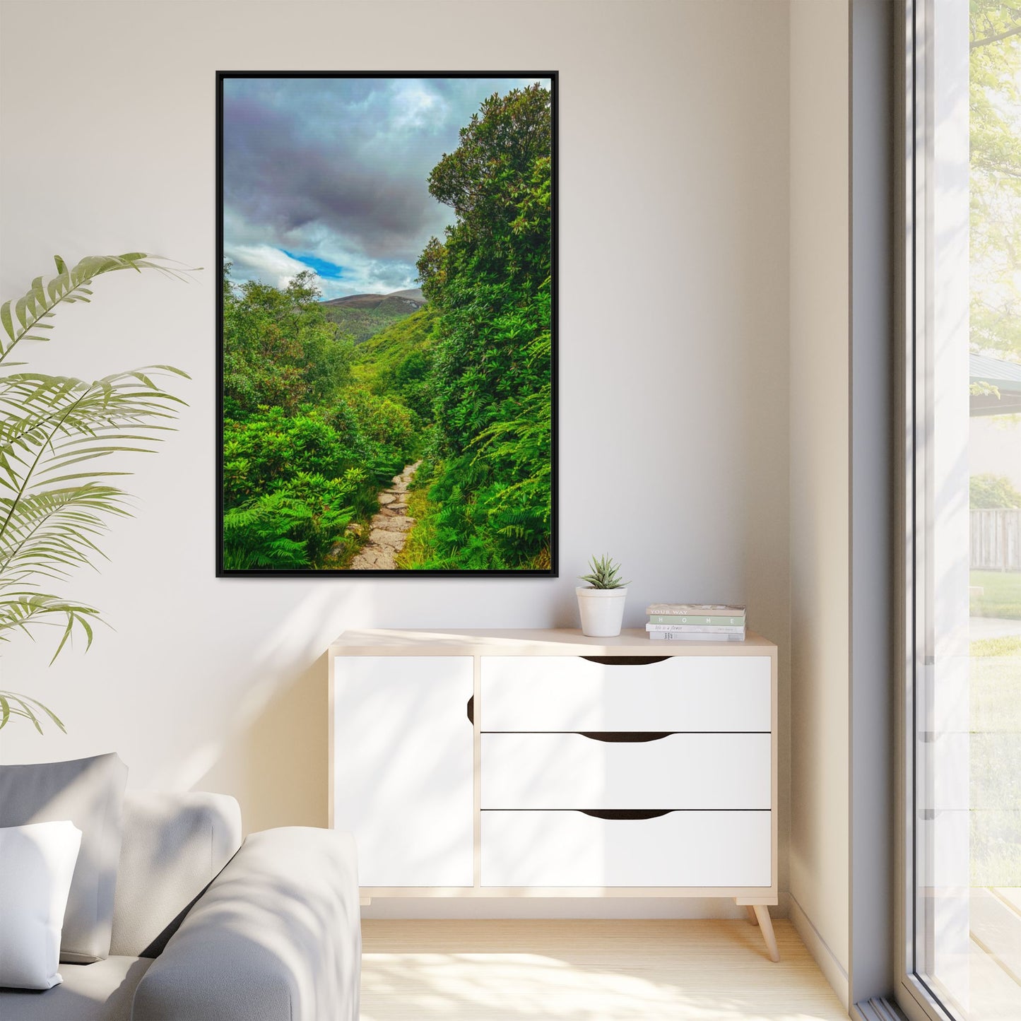 Torc Trail Matte Canvas, Framed (Multi-color)