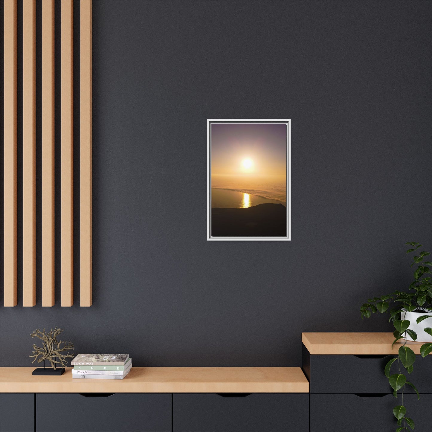 Sunset on Mount Brandon Matte Canvas, Framed (Multi-color)